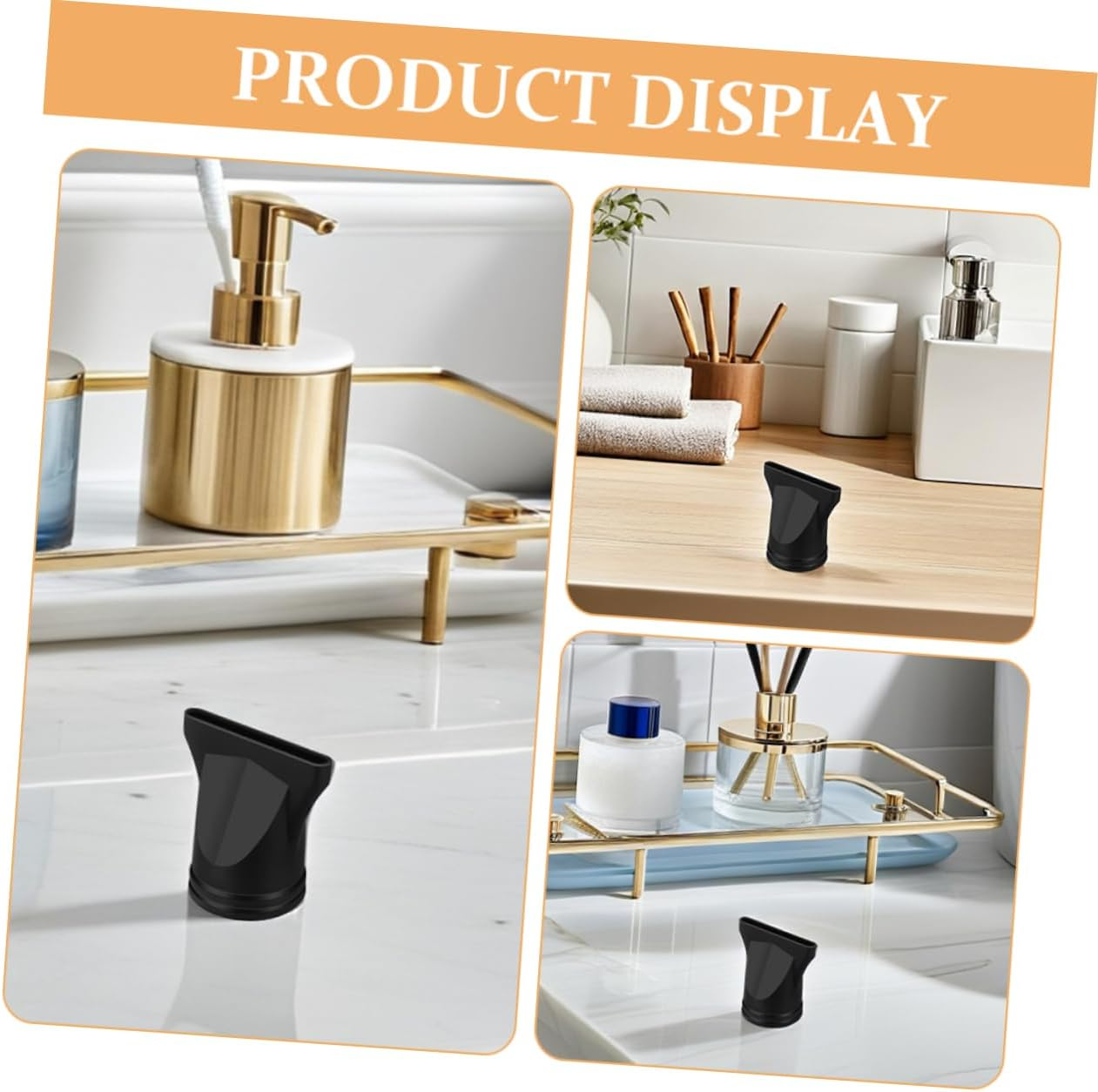 LOORGVEL 5Pcs Hair Dryer Nozzles Attachments for Hair Dryers Narrow Concentrator Nozzle Diffuser Attachment Fit Heat-Resistant Plastic image number 6