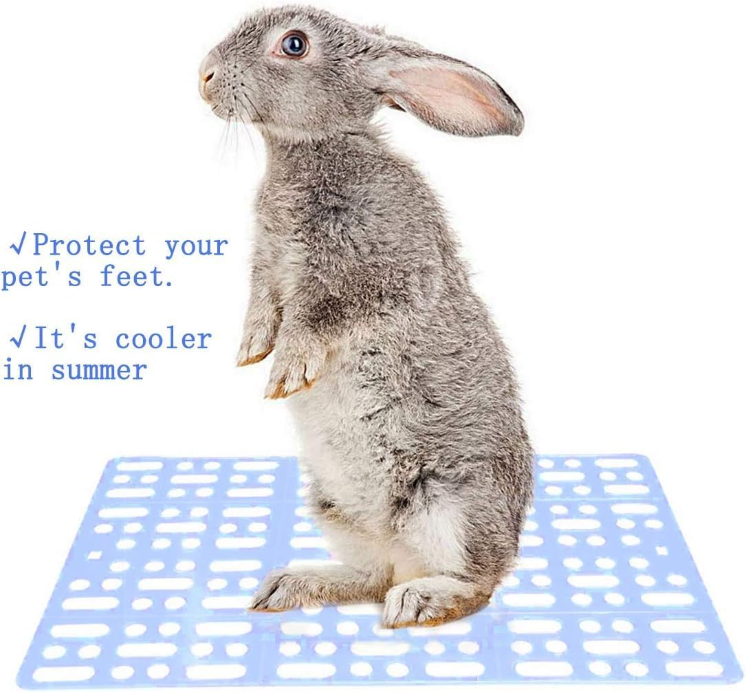 4 Pcs Rabbit Cage Mats Small Animal Plastic Feet Pads Floor Mat for Pet Cats Dogs Bunny Hamster Rat Chinchilla Guinea Pig image number 2