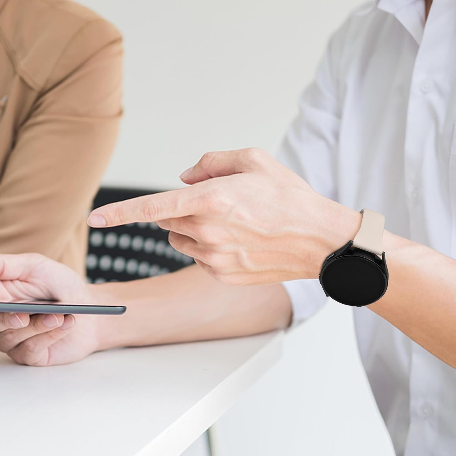 3 Pack Slim Bands for Garmin Vivoactive 5/3 Bands, 20Mm Quick Release Soft Silicone Sport Replacement Straps for Garmin Vivoactive 3 Music Band Women Men - Light Blue+Pink Sand+Violet image number 5