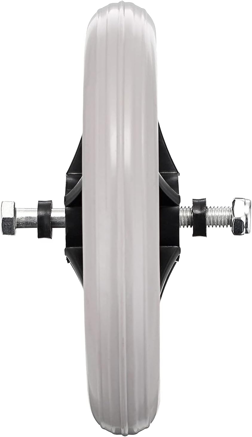 Ownmy 2PCS of 6 Inch Rubber Wheel Replacement Wheelchair Front Wheels Rollator Walker Anti-Slip Replacement Casters Rollers Wheels Universal Wheelchair Replacement Wheel Accessories, Grey