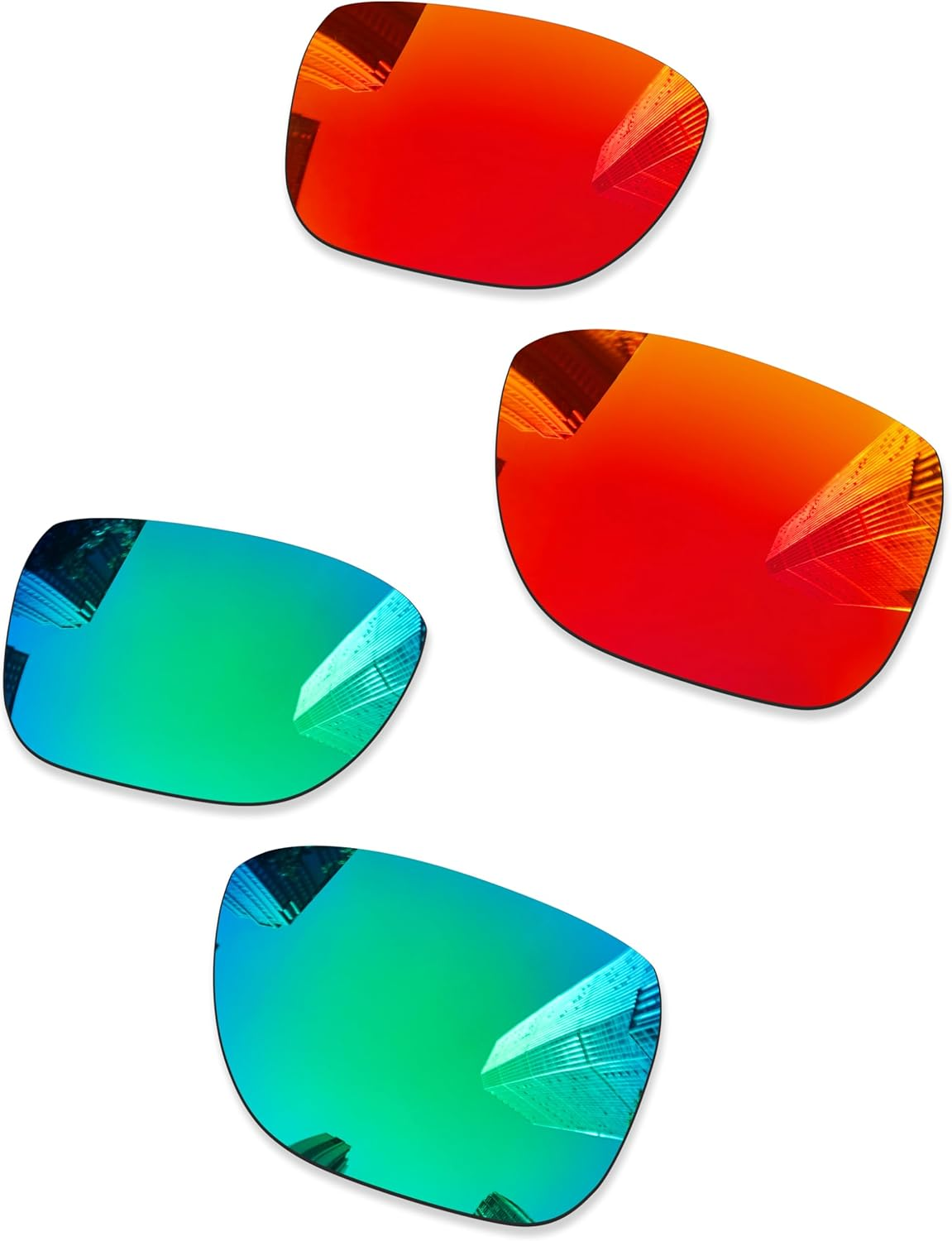 Ploarized Replacement Lenses for Oakley Catalyst OO9272 Sunglasses - 2 Pairs, Black + Ice Blue image number 7