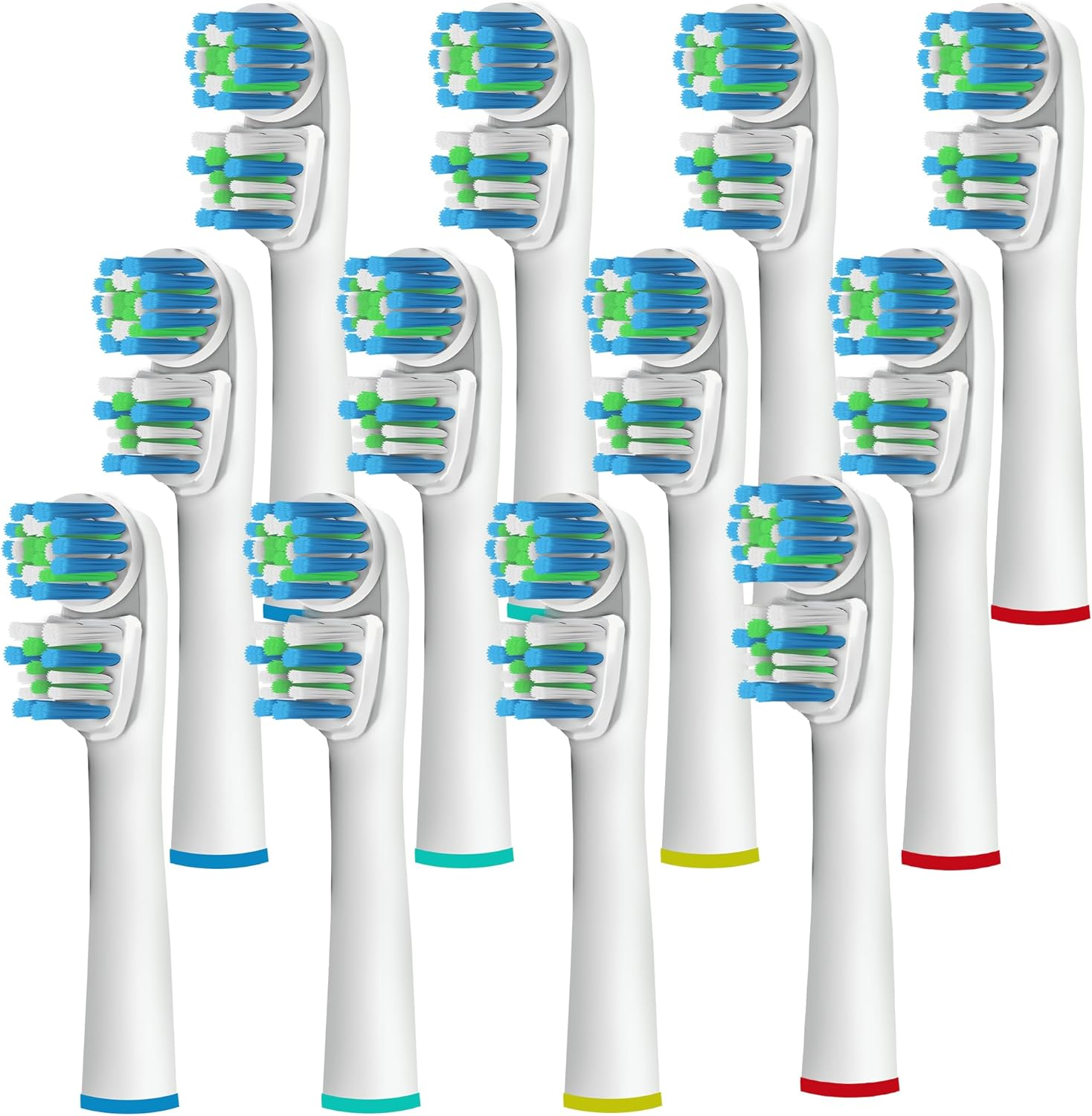 Replacement Brush Heads Compatible with Oralb Braun- Best Double Clean, Pack of 12 Electric Toothbrush Replacement Heads- for Oral B Pro, 1000, 8000, 9000, Sonic, Adults, Kids, Vitality, Dual Plus! image number 5