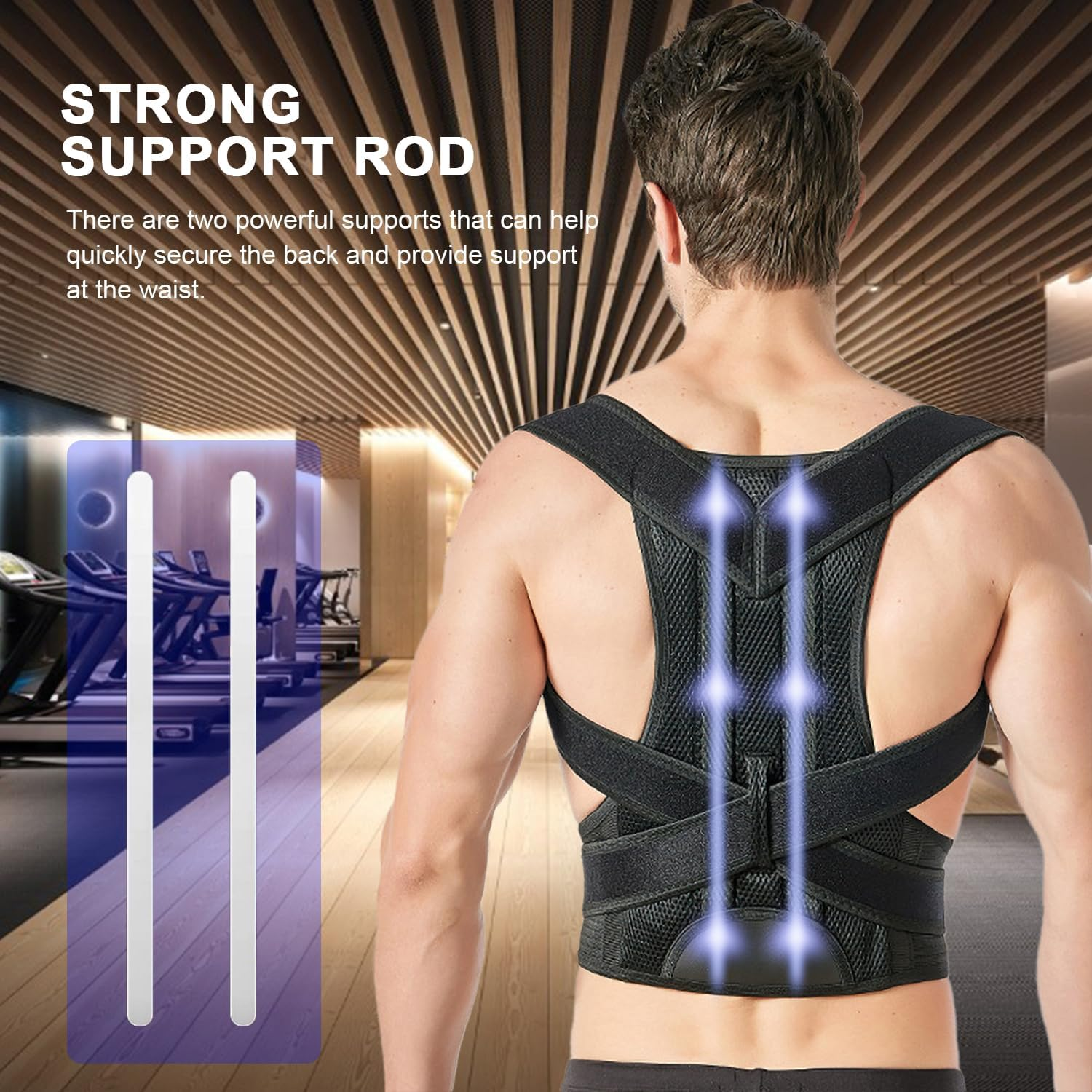 Posture Corrector, Back Posture Corrector for Men&Women, Back Straightener Posture Corrector Back Support Brace Posture Corrector Improve Back Pain, Spine Corrector, Adjustable Posture Trainer(M)