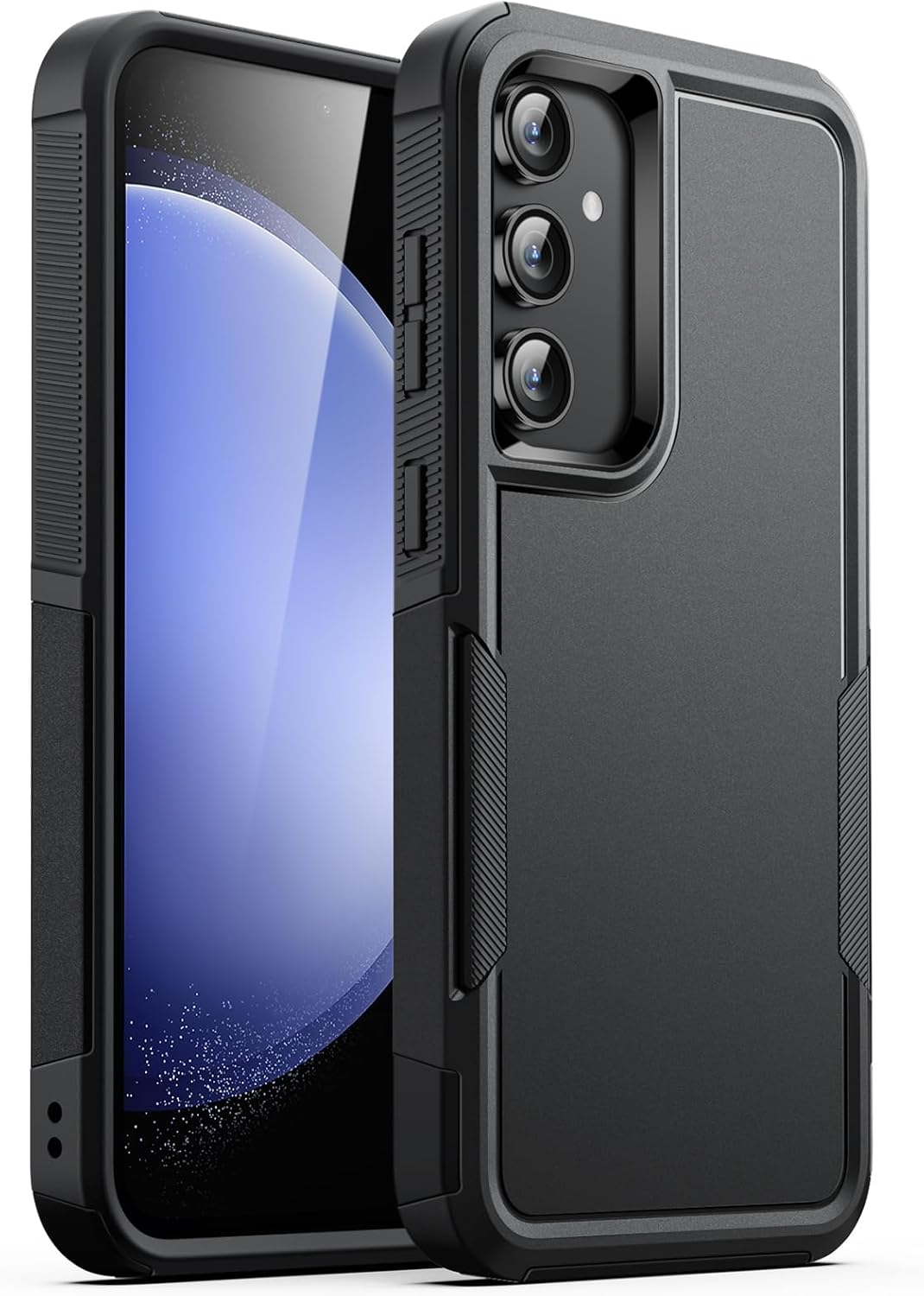 Jetech Case for Samsung Galaxy S23 FE 6.4-Inch, Heavy Duty Dual-Layer Protection, Rugged Tough Shockproof Phone Cover with Matte Design (Black)