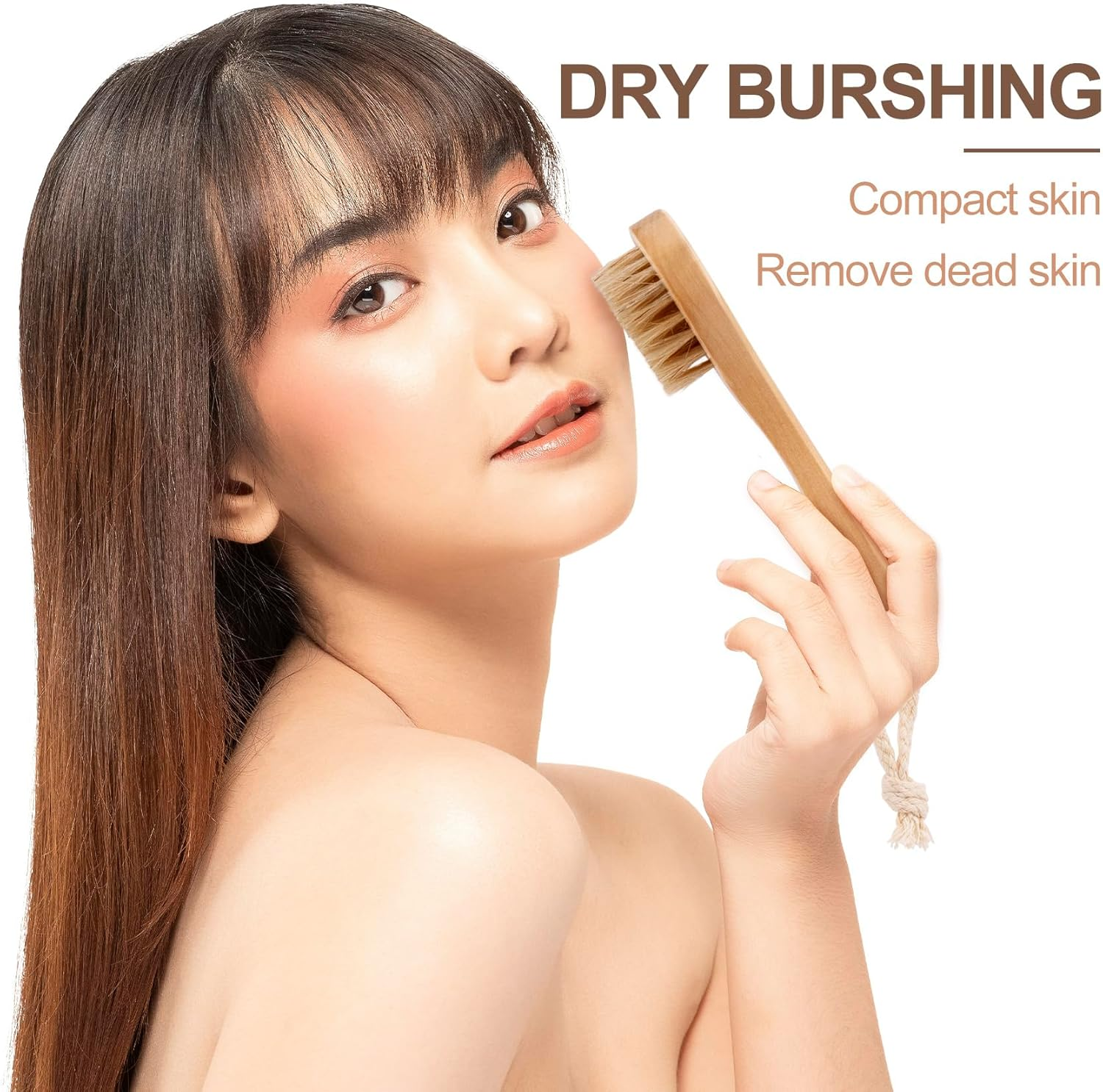 HINZIC 4 Pack Manual Facial Cleansing Brush for Men, Firm Bristle Face Scrubber with Wood Handle, Skin Friendly Waterproof Exfoliator Cleanser for Makeup Residues Removal Deep Cleansing image number 6