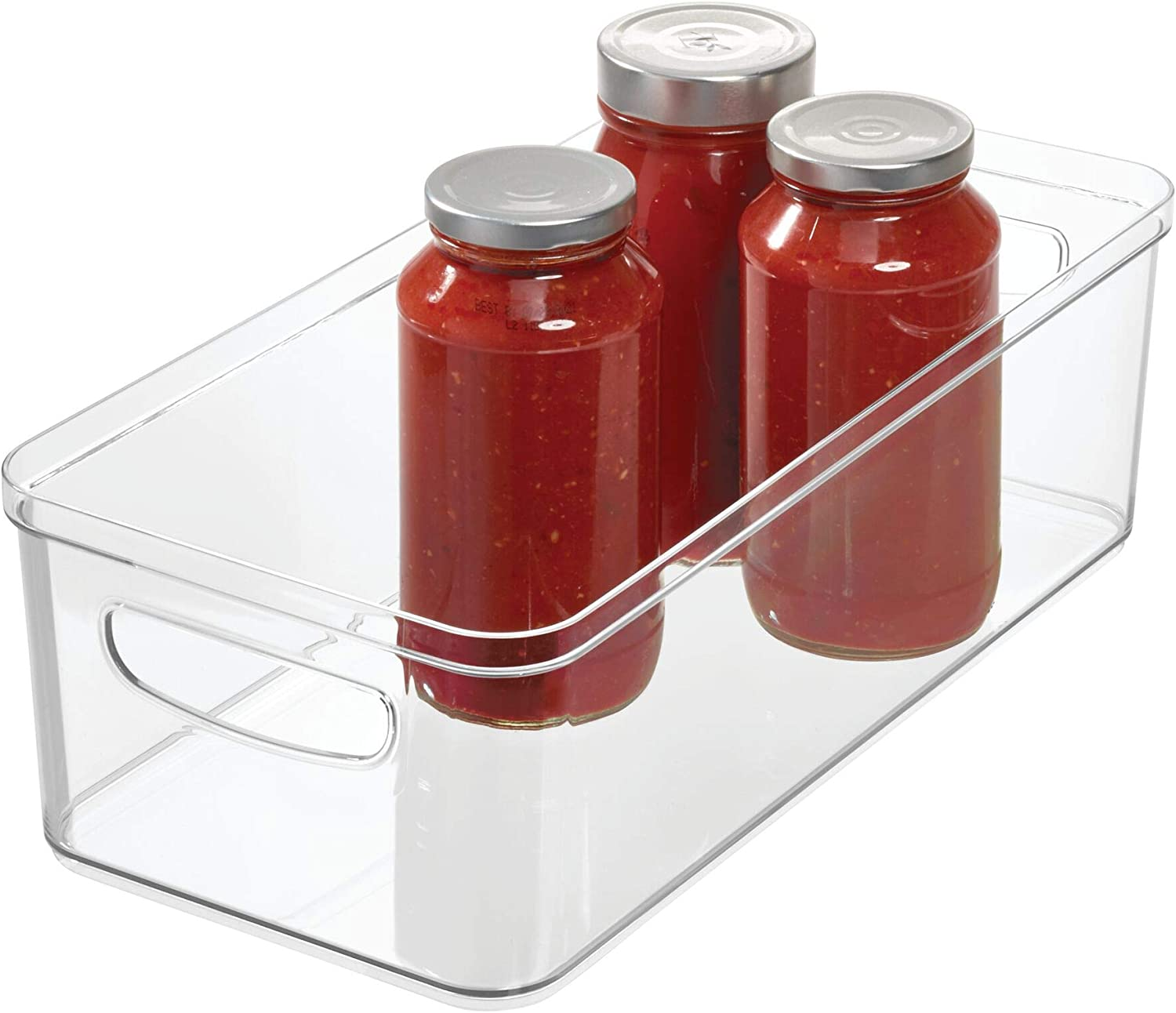 Idesign 71780 Crisp Fridge and Pantry Storage Handles, Container for Food, Drinks, Produce Organization, Bpa-Free, 16" X 8" X 5", Large Bin image number 5