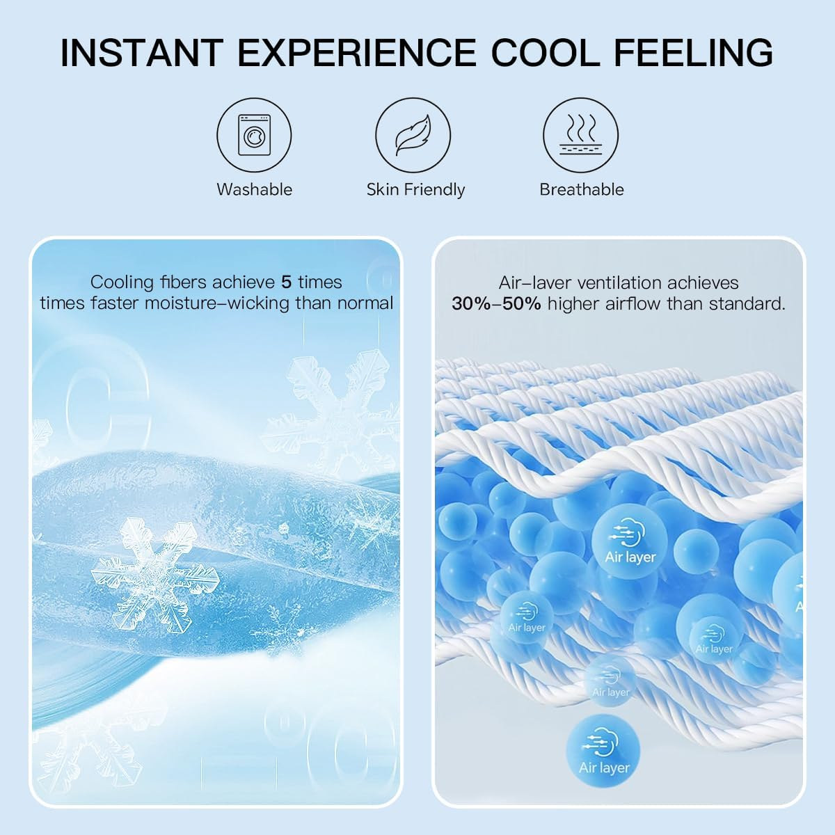 Cooling Mattress Topper King Size - Pillow Top Mattress Pad for Hot Sleepers - Breathable Ultra Soft Mattresses Protector with 8-21 Inch Deep Pocket (78X80 Inch, Pearl White) image number 5