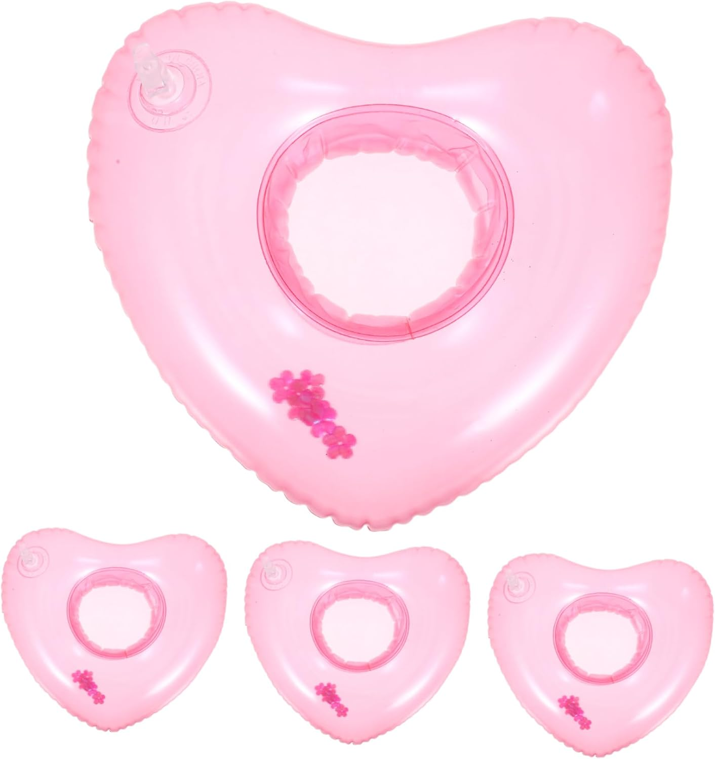 TOYANDONA Inflatable Coasters Cup Carriers for Drinks Inflatable Cup Holder Pool Toy Cup Holder Table Coasters for Drinks Coasters Swimming Drink Holder Fire Engine Keyring Pool Holder