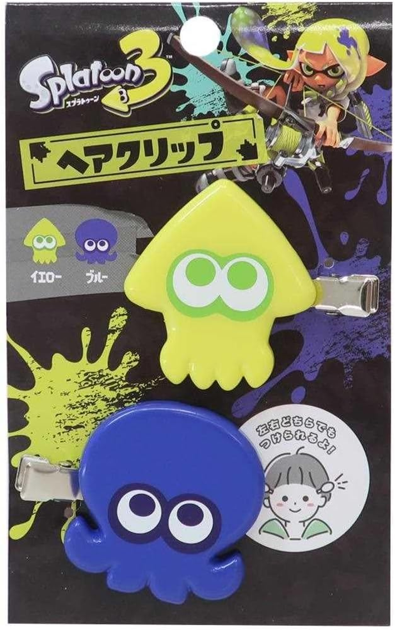 Sunart SPT-1171 Splatoon 3 Bangs Clip Squid Yellow X Octopus Blue image number 2