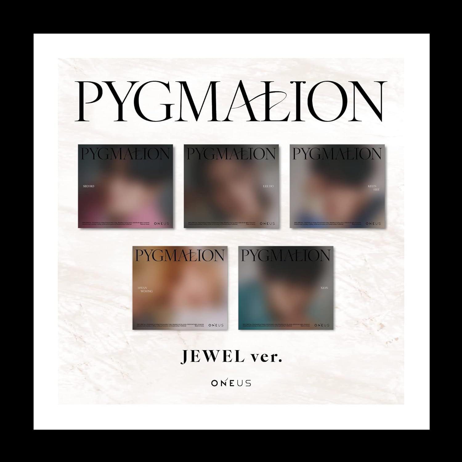 ONEUS PYGMALION 9Th Mini Album Jewel Version SH Cover Cd+24P Photobook+16P Lyric Book+1P Photocard+1P Postcard+1P Wish Card+1Ea Sticker+Tracking Sealed image number 1