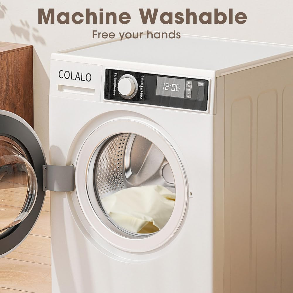 &zwnj;Playpals Baby Play Mat, Extra-Thick Vegan Leather Activity Mat with Washable Removable Cover, Non-Slip Cushioned Crawling Mat for Infants, Babies & Toddlers, Easy-Clean Floor Mat, 121X121Cm Beige&zwnj; image number 3