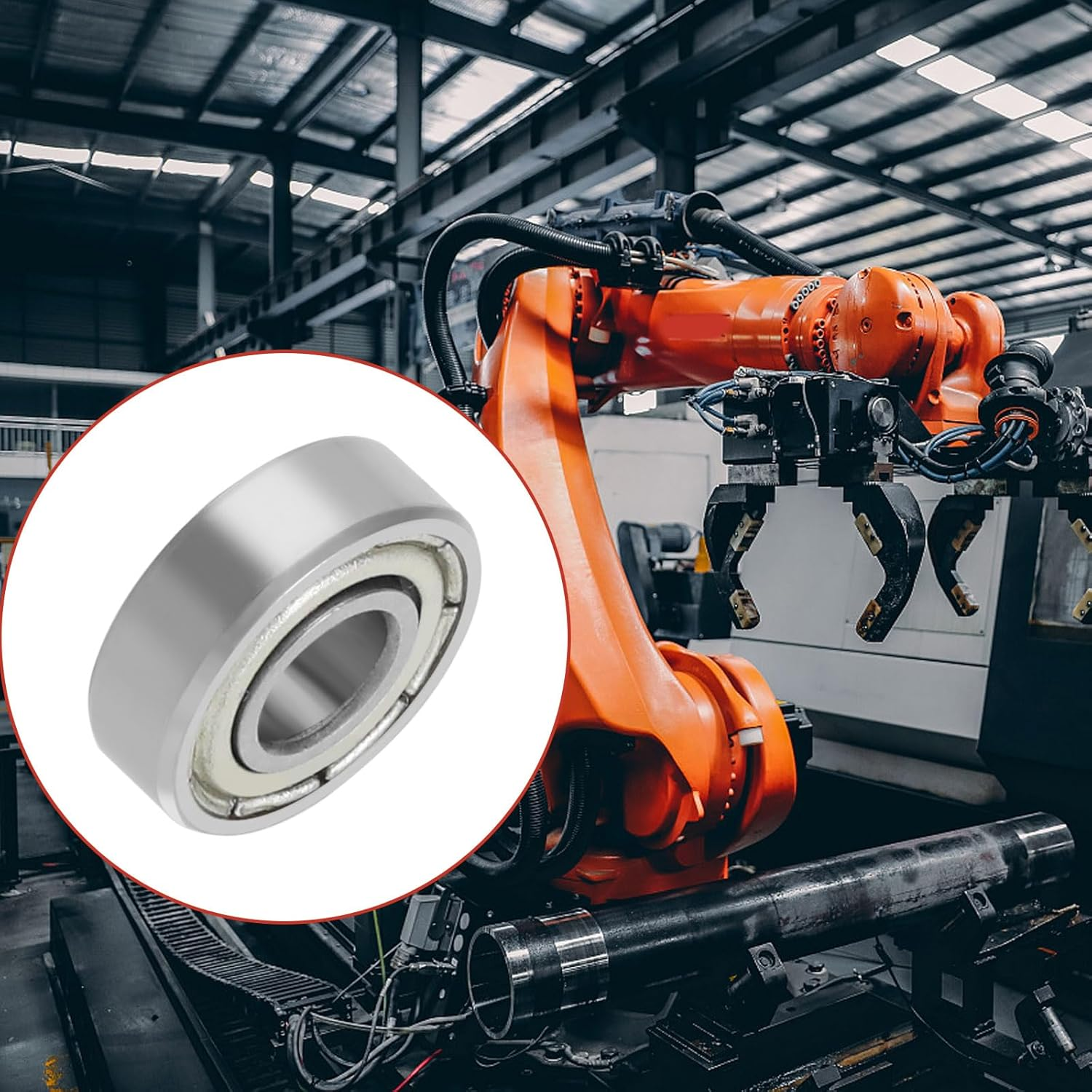 LT Easiyl 20PCS 695ZZ Miniature Bearings Carbon Steel Bearing Deep Groove Ball Bearing for Electrical Instrument Industry Machinery Aircraft Ships Cars