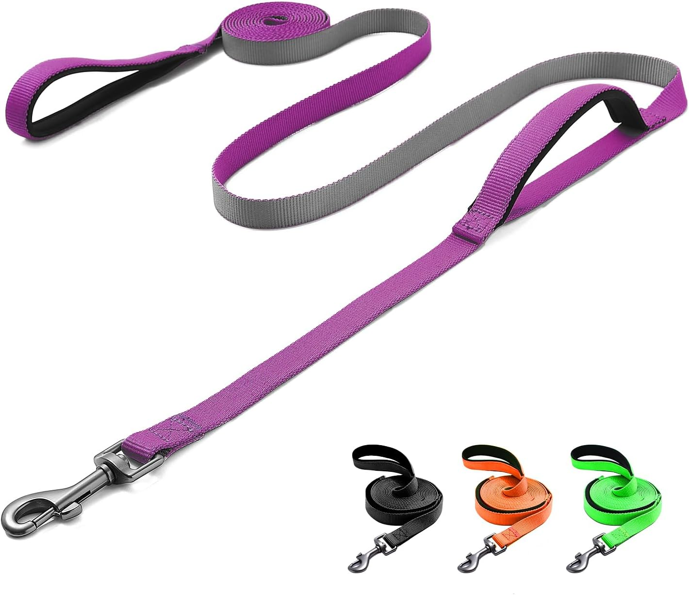 Demigreat Recall Lead for Dogs, 1.5 M / 3 M / 5 M Robust Long Dog Lead Reflective Training Lead with Padded Handle and Hand Strap, Training Lead for Small to Large Dogs image number 4