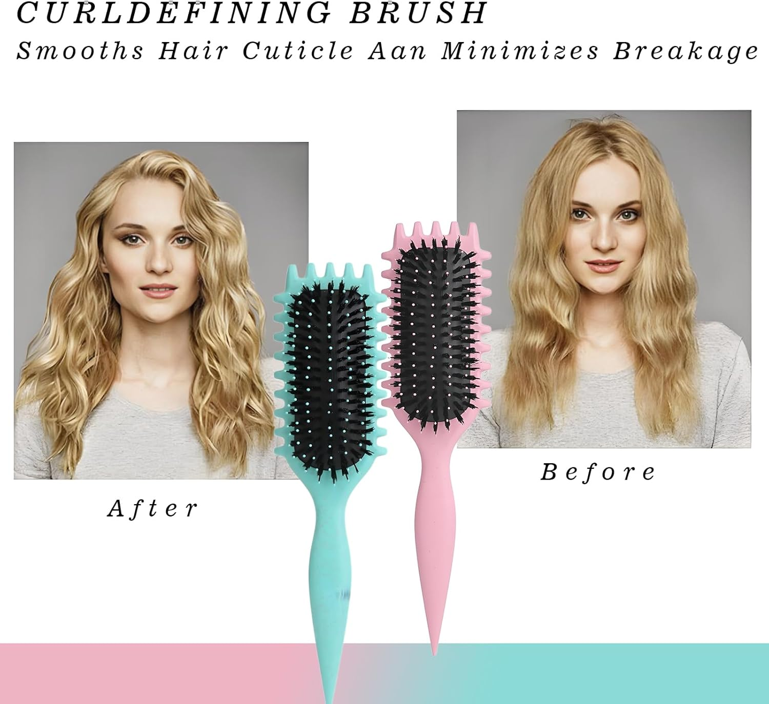 Curly Hair Brush, 2025 Curly Hair Products Curl Defining Brush, Bounce Defining Hair Shaping for Women Men,Idea Gifts for Christmas image number 2