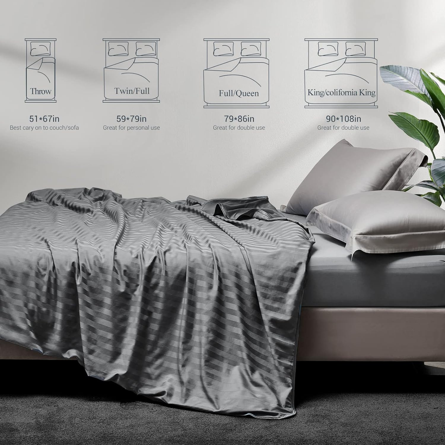 Elegear Revolutionary Cooling Blanket Absorbs Heat to Keep Adults, Children Cool on Warm Nights, Japanese Q-Max 0.5 Arc Chill3.0 Cooling Fiber Cotton Backing, Summer Blanket for Night Sweats,150X200Cm image number 3