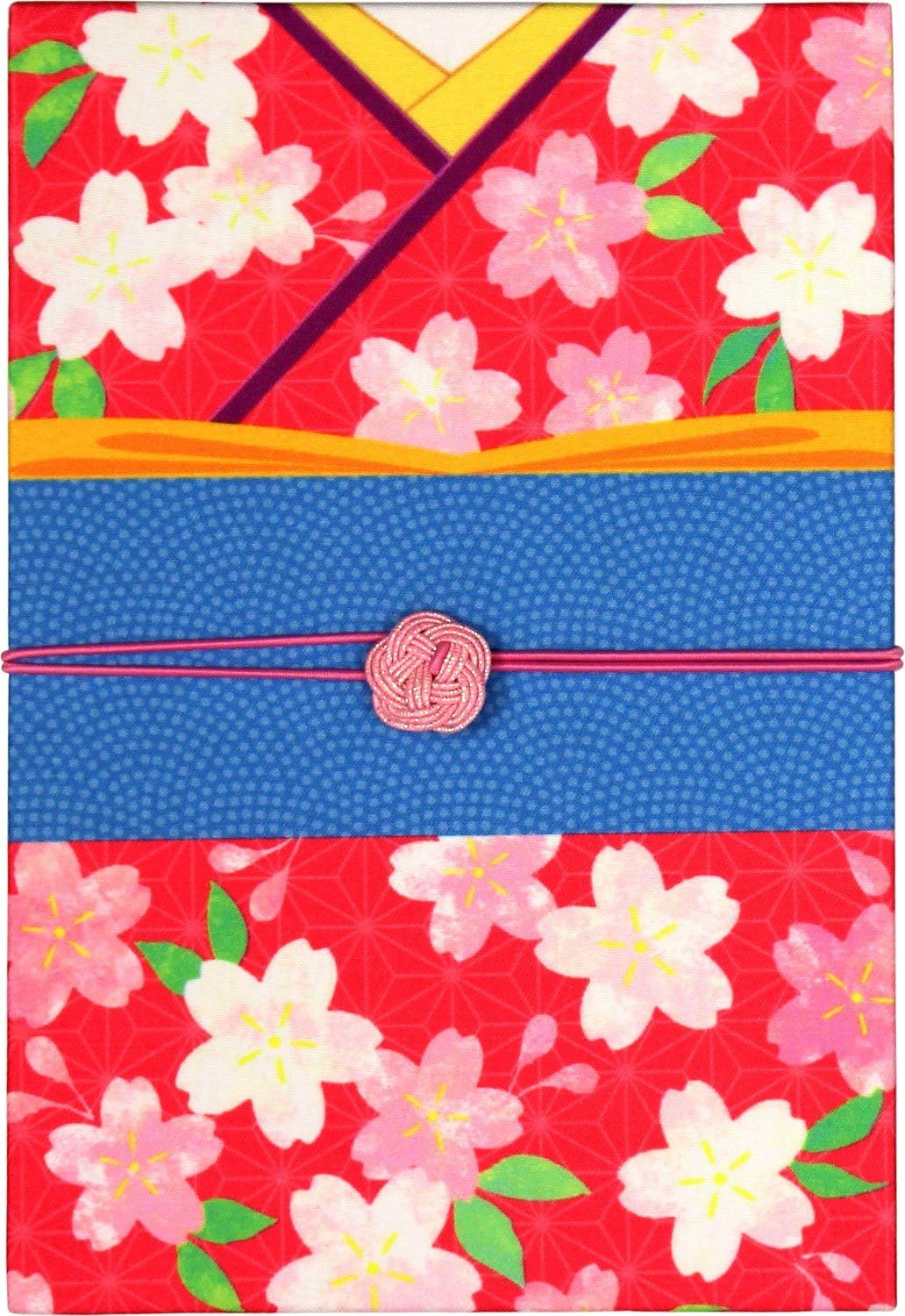 Goshuin Stamp Book (Large) Bellows Hannari Kimono Ume