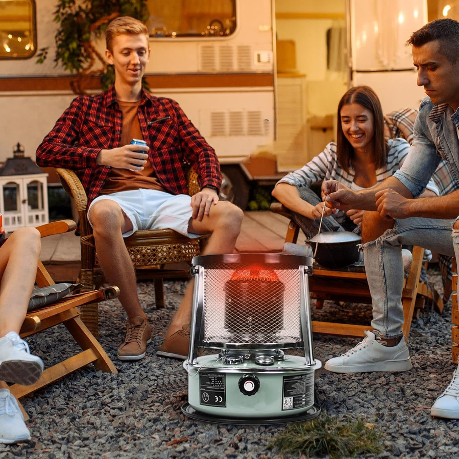 Portable Heater Stove | Camping Kerosene Heater Stove,Cold Protection Heaters Stove Indoor Kerosene Space Heaters for Outdoor, Camping, Picnic, Ice Fishing image number 5