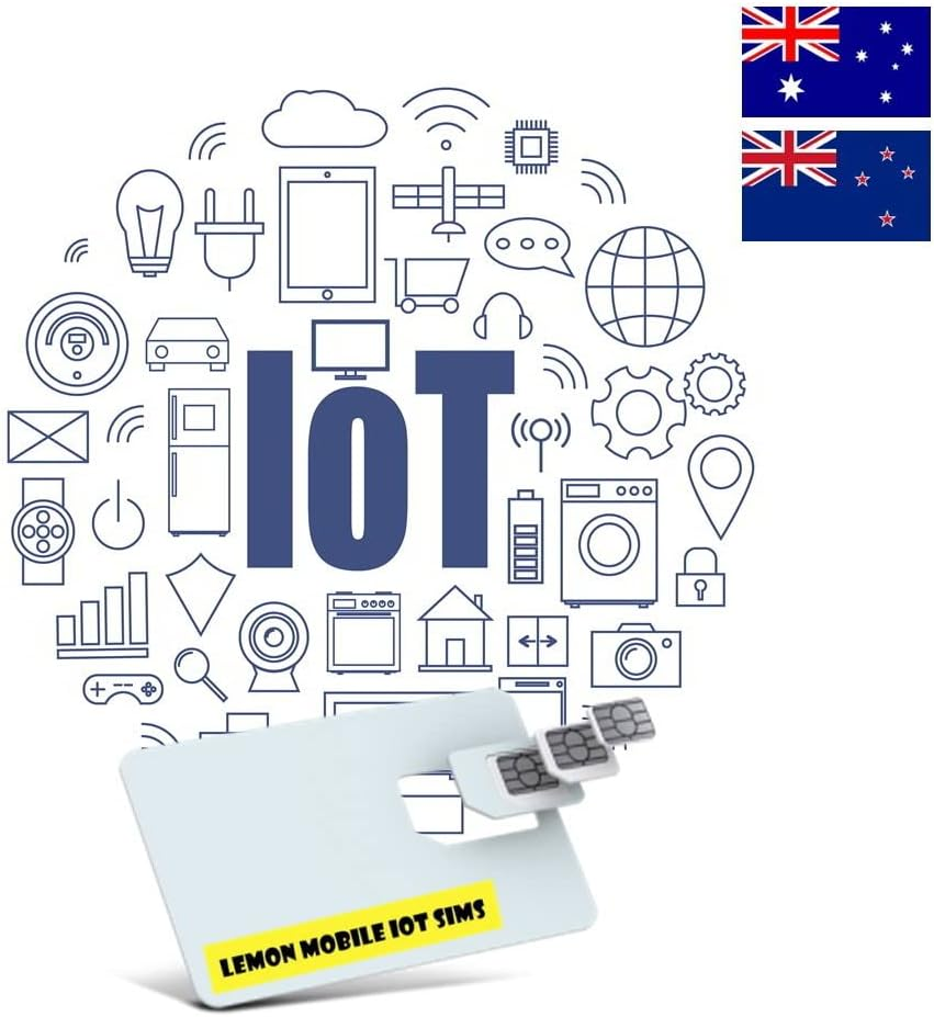 Iot M2M SIM Card for Australia and New Zealand: Wearables, Asset Tracking, Vehicle Management, Meter Monitoring, Smart Home/Cities, Pet/People Tracking