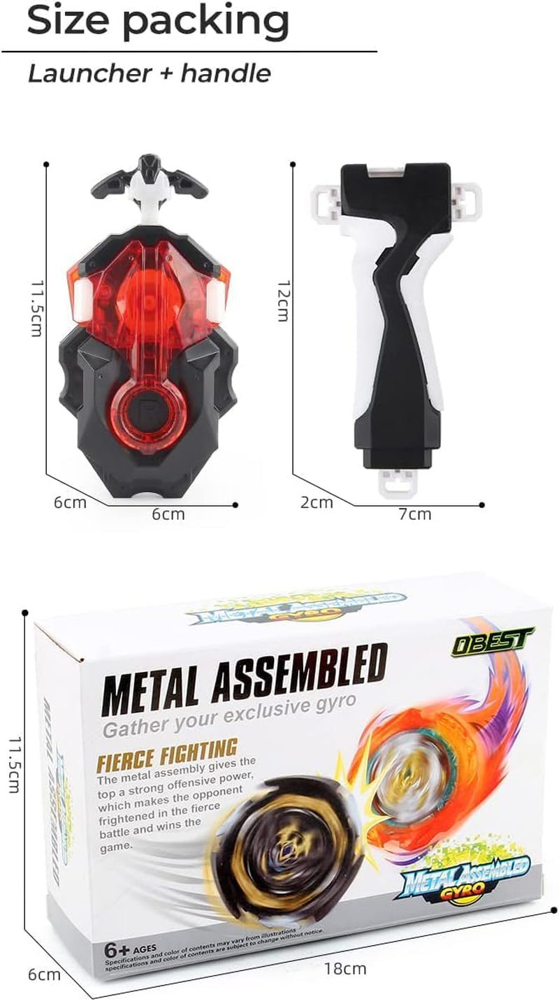 B-Qtech Battling Tops Burst Launcher with Grip, B-184 Custom Bey Launcher LR Left Right Spin DB Layer System image number 1