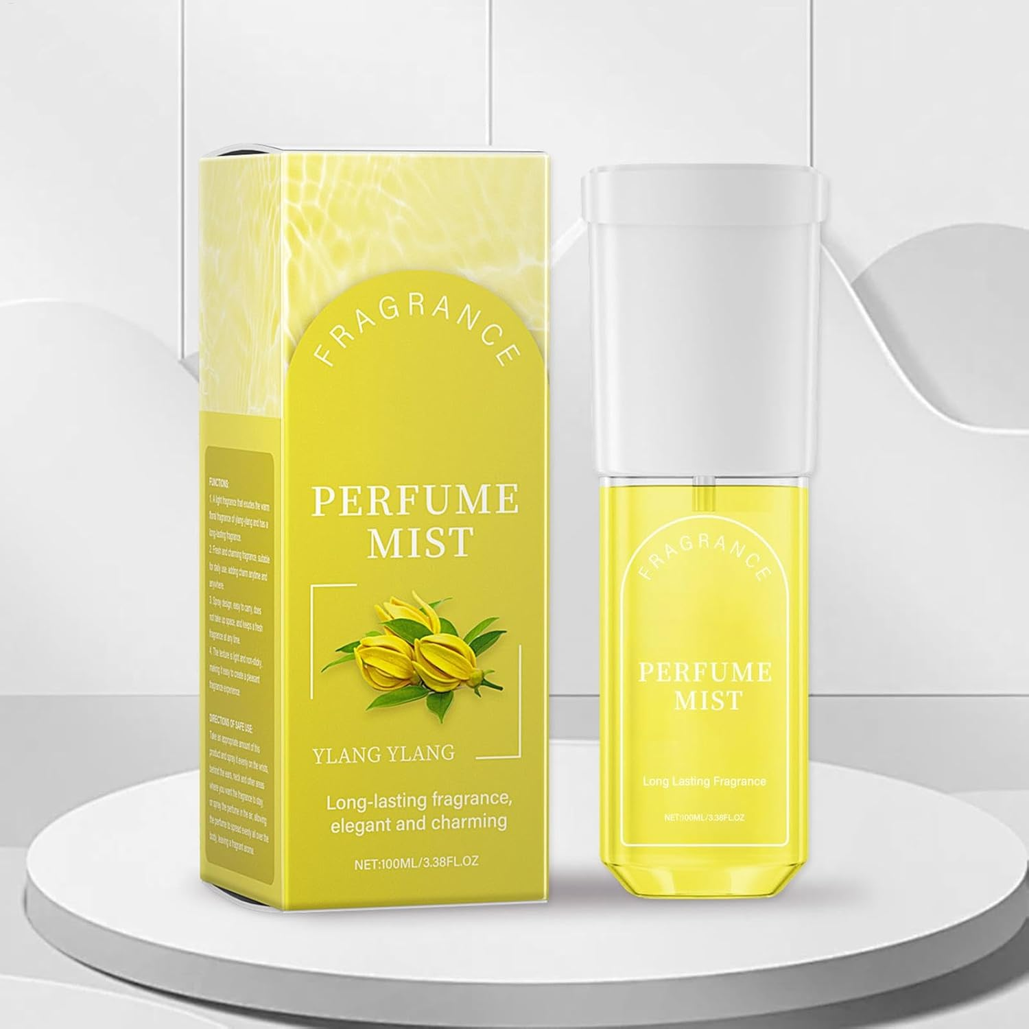 Hair Perfume,Long Lasting Fragrance - 100Ml Lightweight Elegant Perfume Body Perfume Spray Ylang Ylang Mist for Girl image number 5