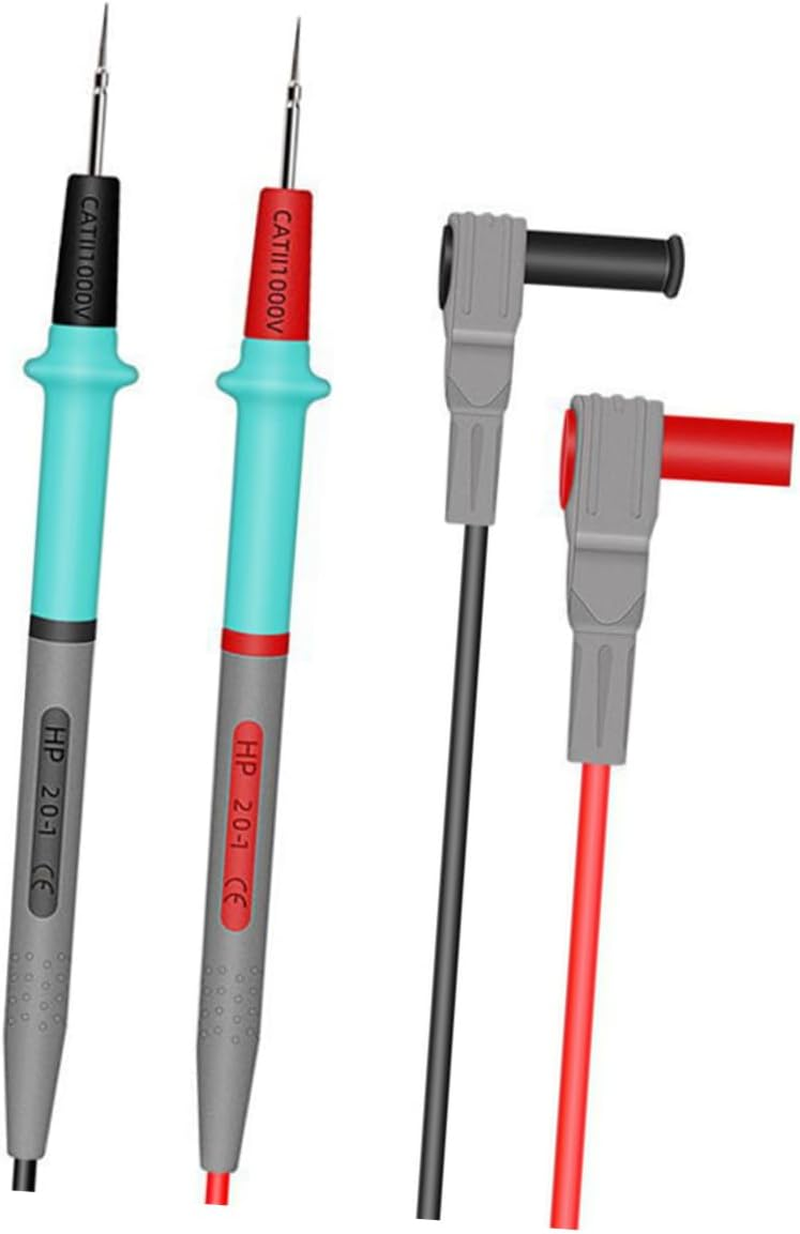 Gatuida High Precision Multimeter Test Leads Kit 1000V/20A Silicone Insulated Probes Ultra-Fine Needle Tips for Automotive and Electronics Testing image number 6