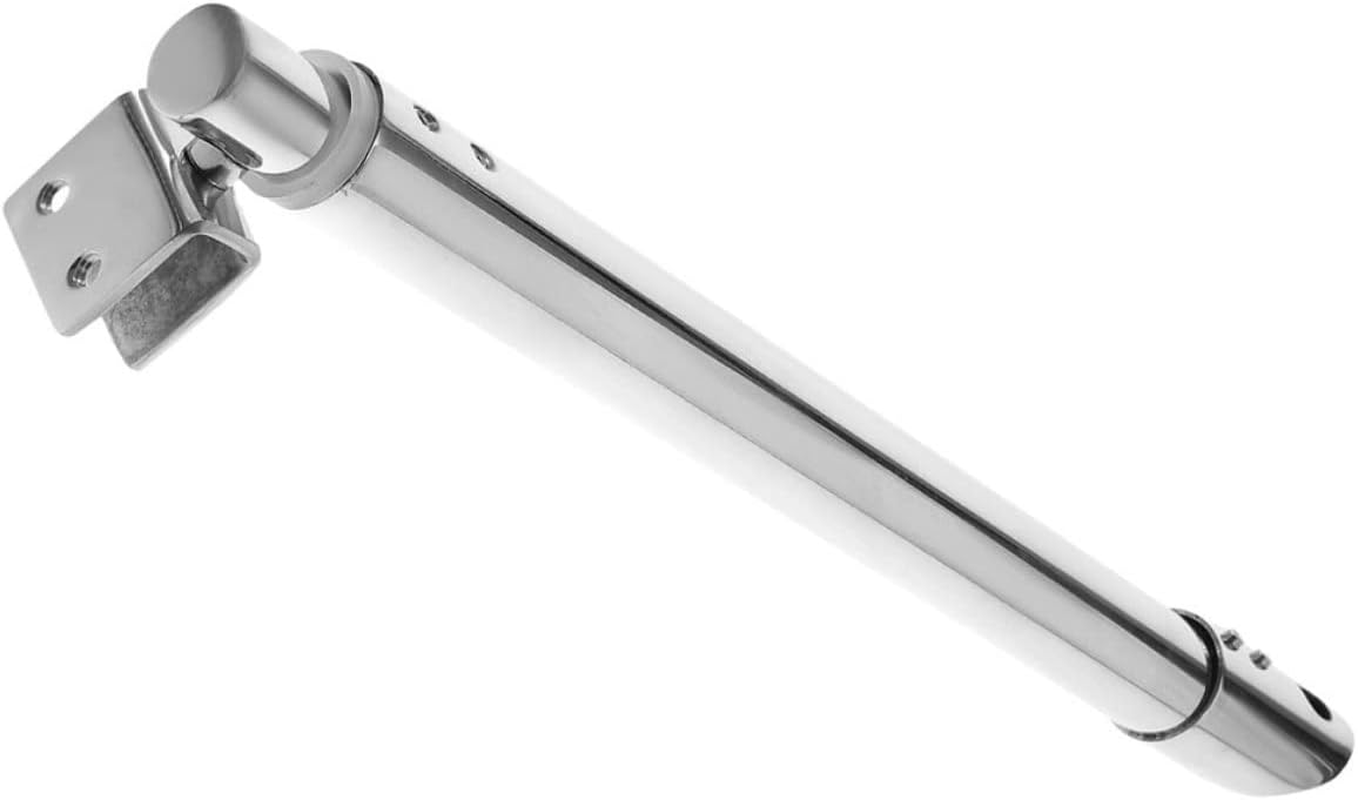 Homoyoyo 304 Stainless Steel Shower Glass Support Rod 358Mm Double-Headed Bracket for Frameless Shower Doors Waterproof Wall to Glass Hardware 19X300X500Mm Size image number 4