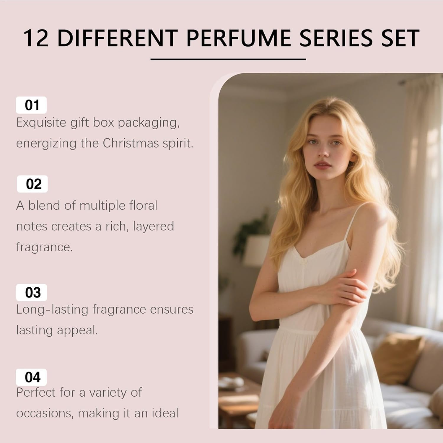 Christmas Perfume Set, Female Perfumes,Elegant Fragrance | for Commuting Dating Party Night Out Business Social Casual Gatherings Christmas image number 4