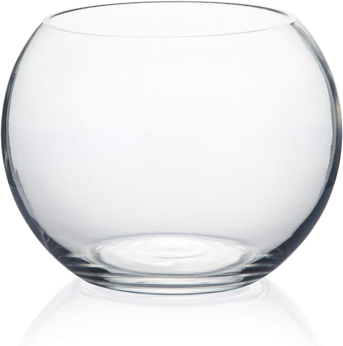WGV Bowl Glass Vase, Diameter 8", Height 6", Open Width 5", (Multiple Sizes Choices) Clear Bubble Planter Terrarium Fish Bowl for Wedding Event Home Decor, 1 Piece (VBW0008A) - 6"D 1 Piece