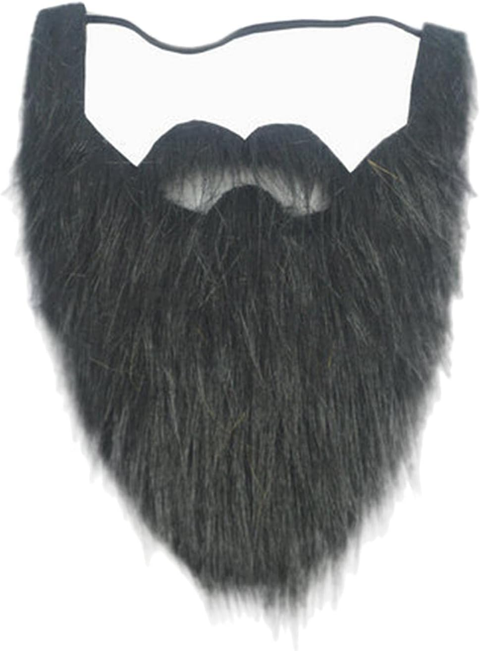 Colaxi Novelty Mustaches Costume Accessories Cosplay Party Supplies Long Fake Beard for Masquerade Festive Adults Children Opera Carnival Theme , White