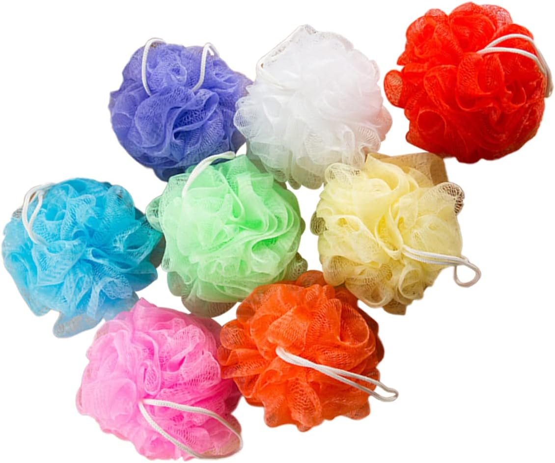 Outanaya 16Pcs Solid Mesh Body Scrubber for Gentle Exfoliation Cleansing Mixed Bath Sponge for Men Women image number 6