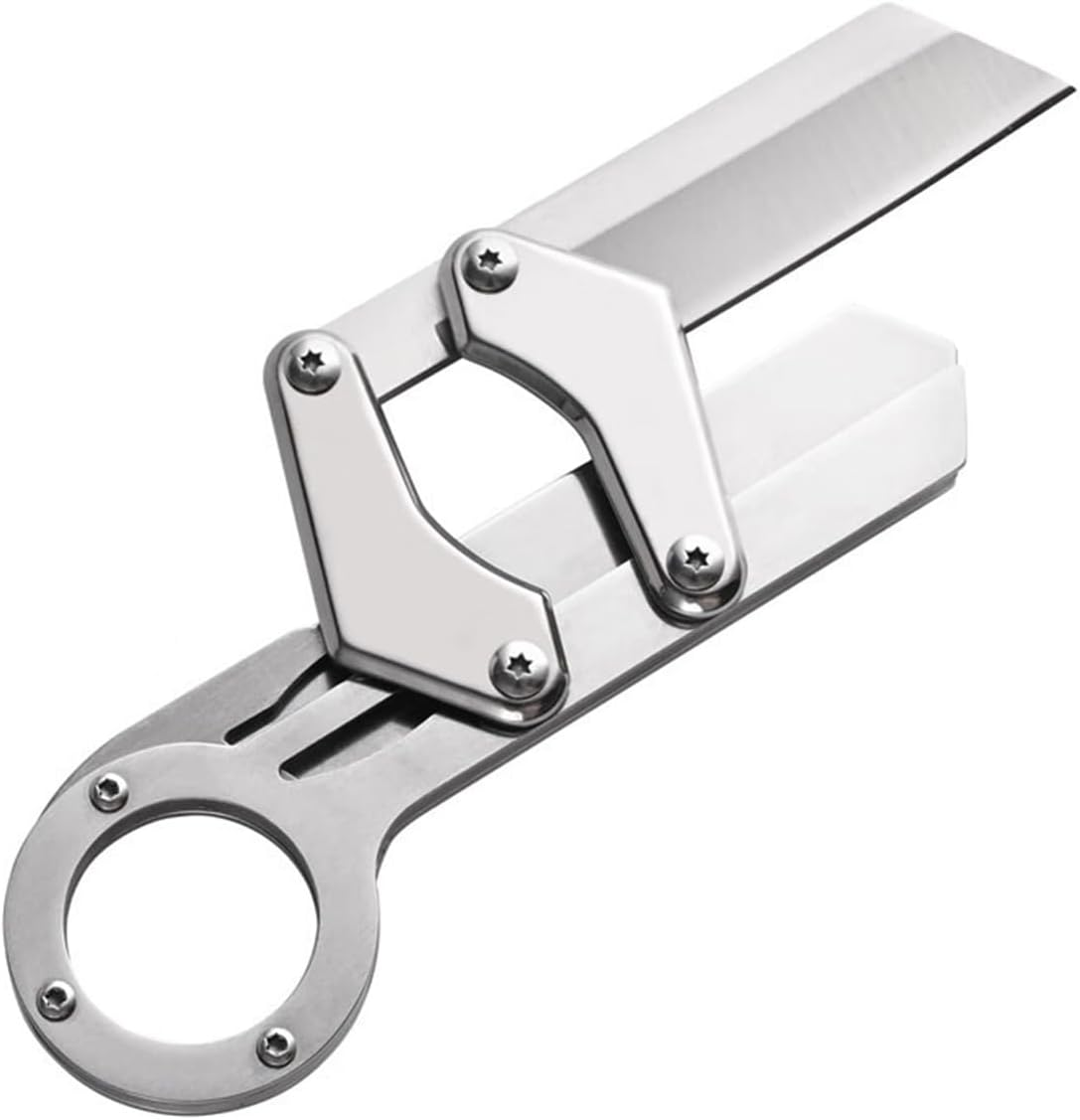 Outdoor Mechanical Folding Knife High Hardness Push-Activated Multi-Functional image number 6