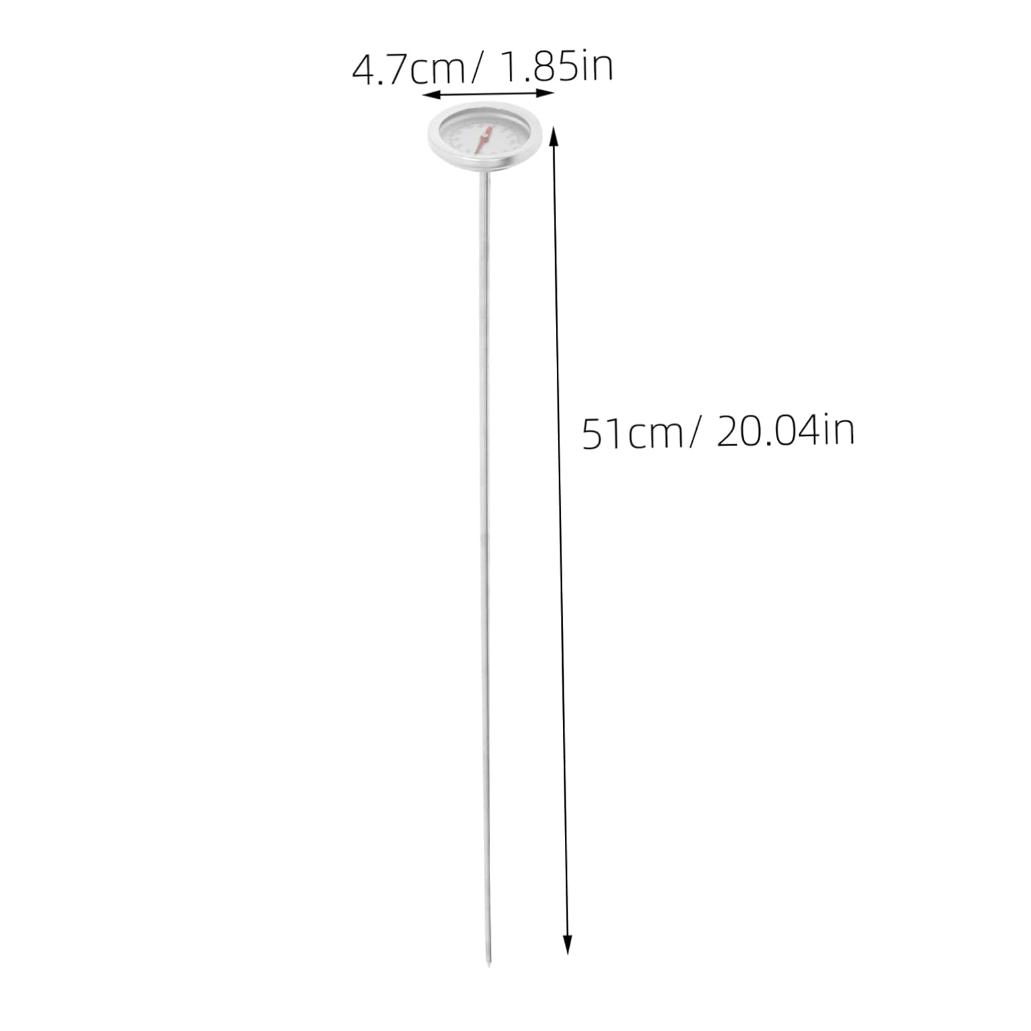 POPETPOP Stainless Steel Compost Soil Thermometer with Long Probe Durable Dual Scale Celsius Gauge for Gardening Portable Earth Temperature Measuring Tool for Home and Farm Use image number 6