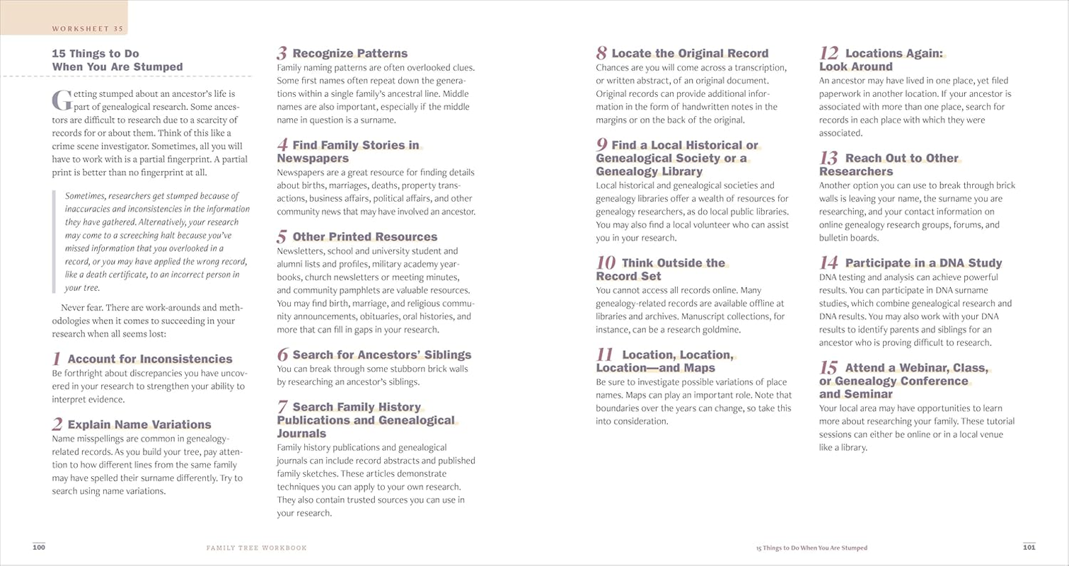 Family Tree Workbook: 30+ Step-By-Step Worksheets to Build Your Family History image number 1