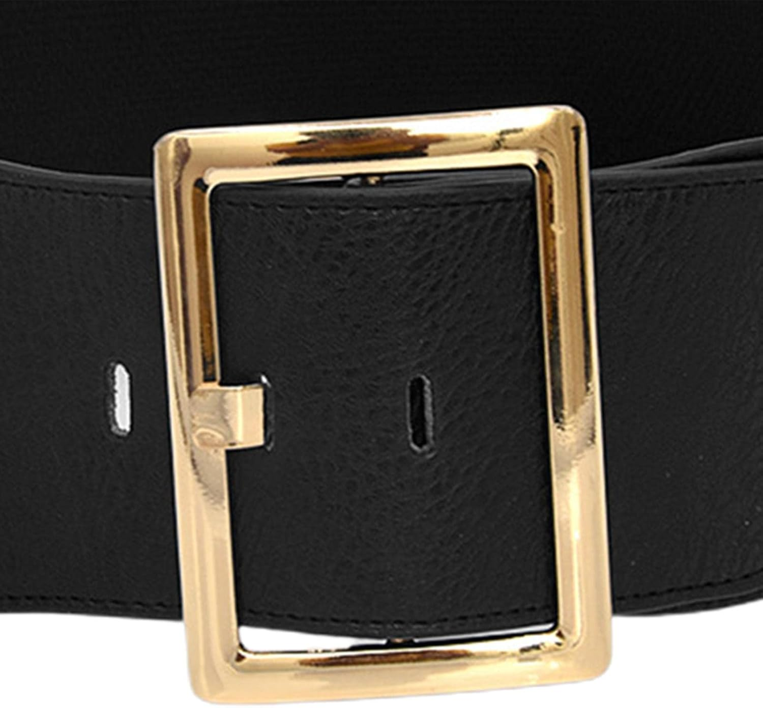 Yuksok Women'S Stretch Belt,Cinch Belt,Wide Elastic Belt, Chic,Soft Vintage Style, Metal Buckle Cinch Waistband Women Wide Waist Belt for Dress Coat