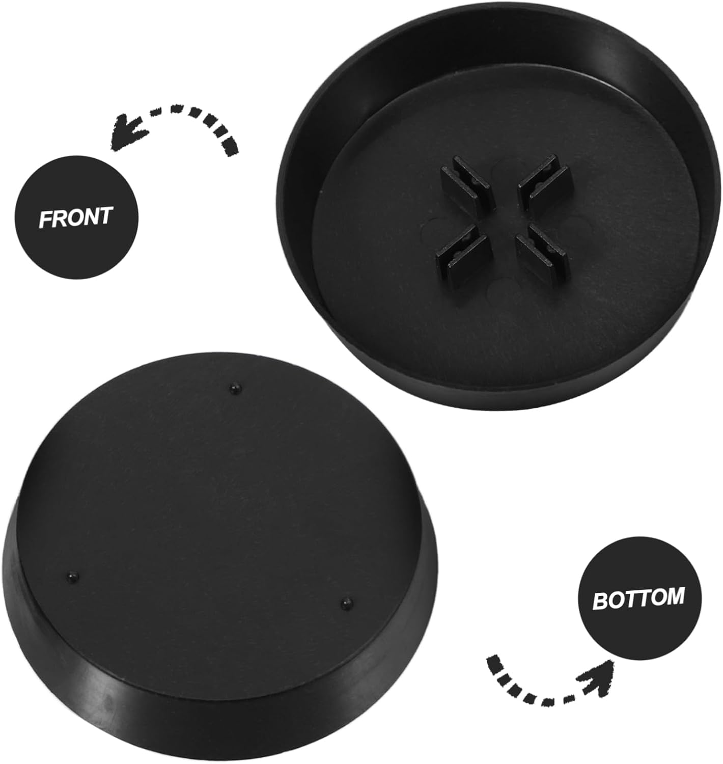 Anneome 48Pcs Mini Christmas Tree Base Tray for Christmas Themed Party Storage for Tree for Table Decorations image number 6