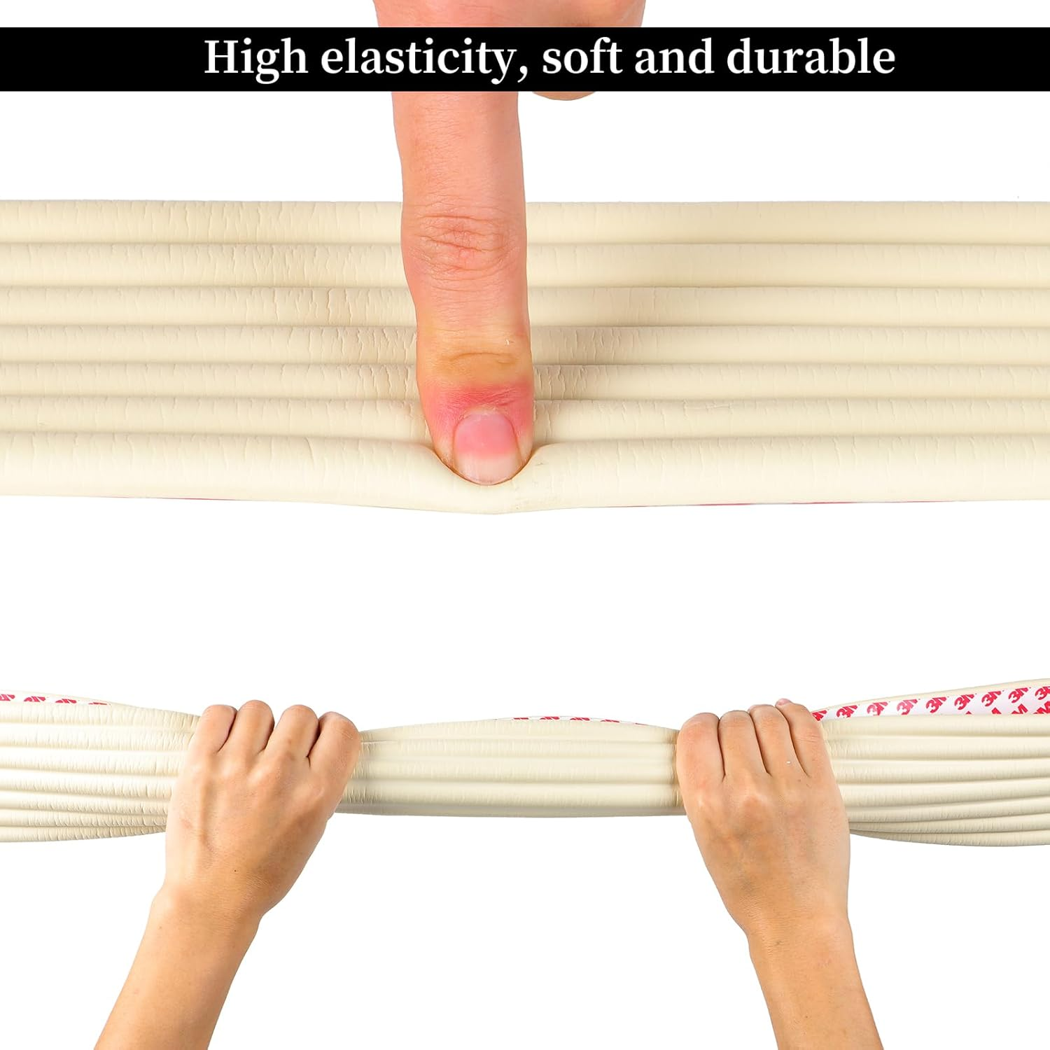 Corner Protector for Baby, Widen Edge Protector with Adhesive Backing, Baby Proofing Edge Corner Protector Self Adhesive Furniture Corner Guard Bumper for Table, Desk, Fireplace (White, 6.6Ft) image number 3