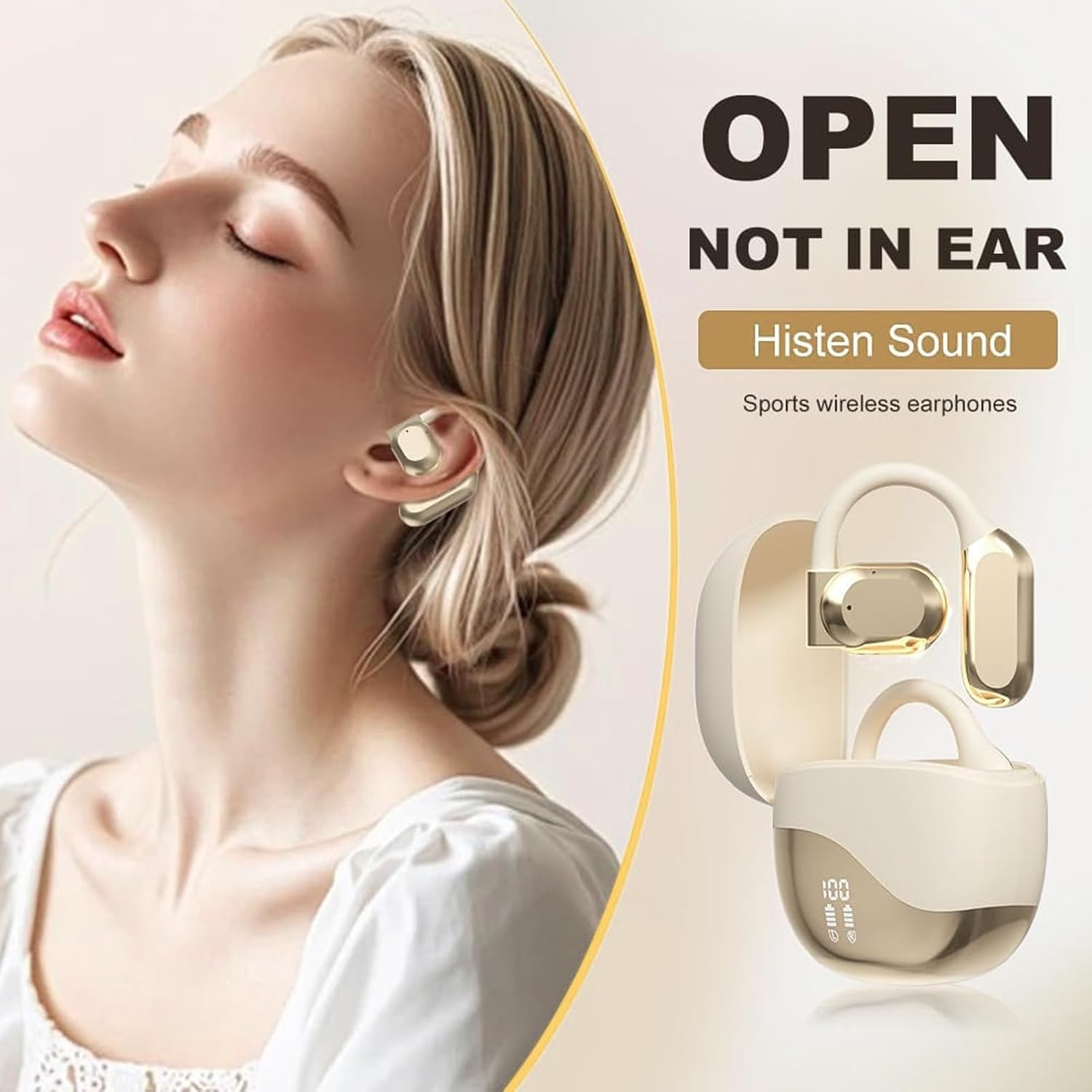 Translation Earbuds Real Tim144 Languages and Accents, AI Language Translation Earbuds, Two Way Real Time Translation Device with Bluetooth and APP, Language Translator Earbuds image number 2