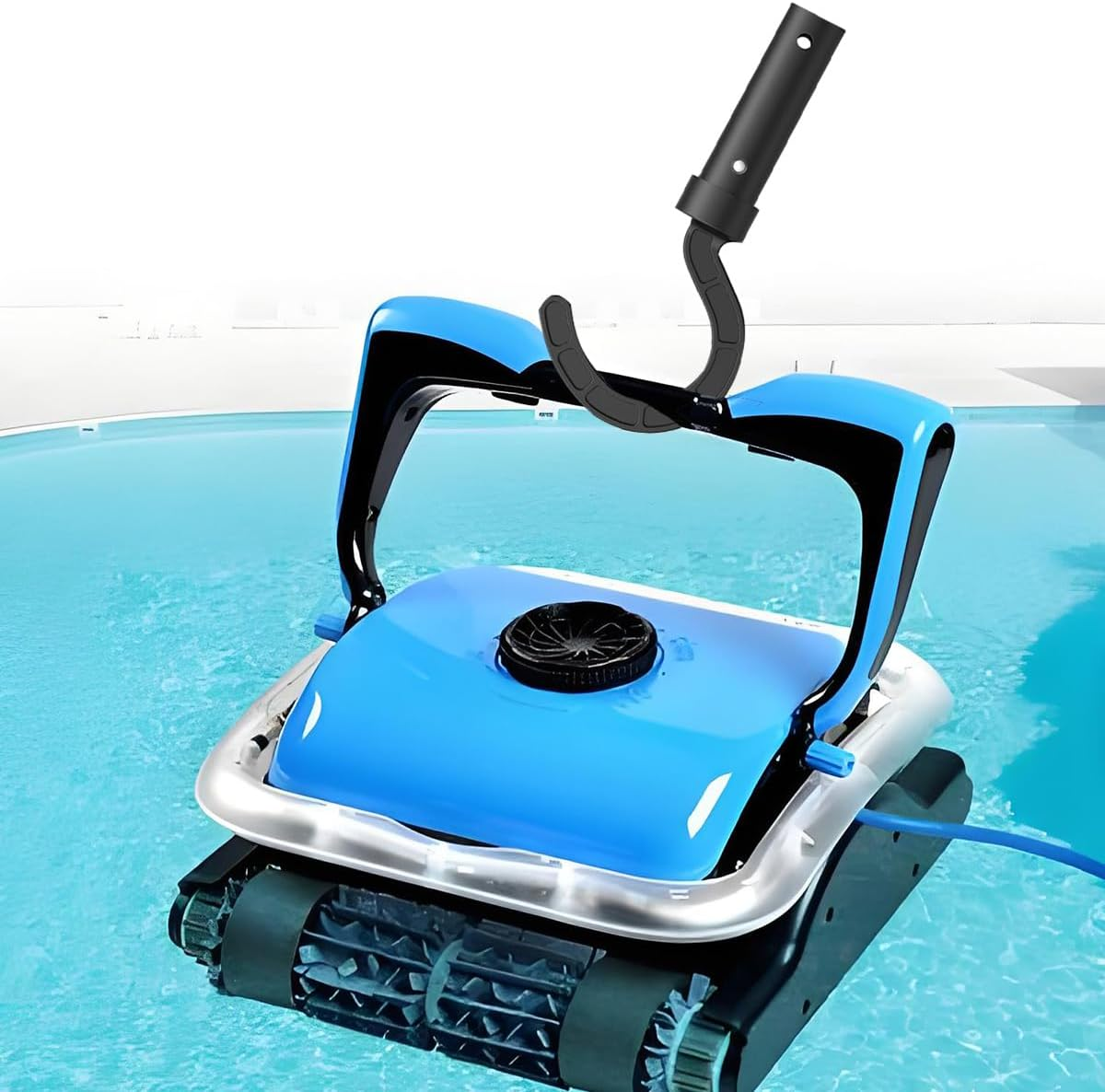 Hailewen Pool Hooks for Poles Hook for Robotic Pool Cleaner Pool Pole Hooks Connected the Telescopic Poles Comes with a Mesh Bag, Suitable for above Ground and Underwater Cleaner Accessories