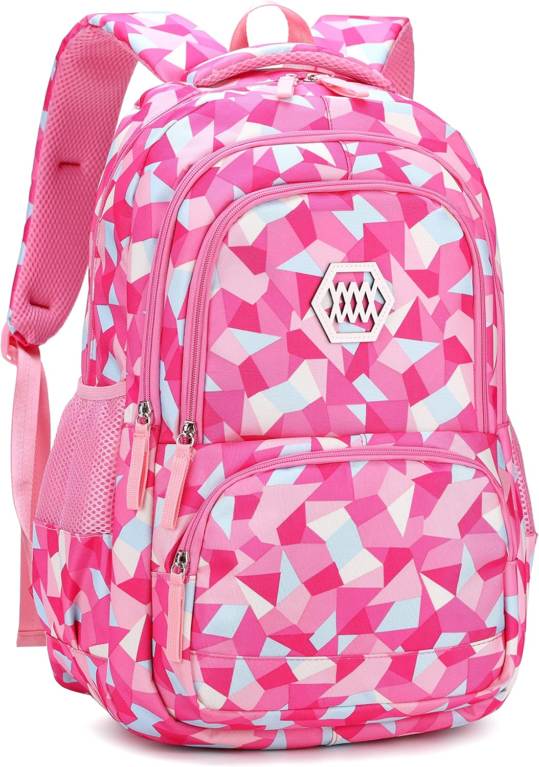 Geometric Print Girls Boys Backpacks for Kids Primary School Bags image number 6