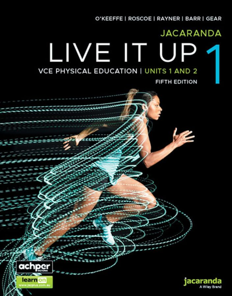 Jacaranda Live It up 1 VCE Physical Education Units 1&2, 5E Learnon & Print image number 1