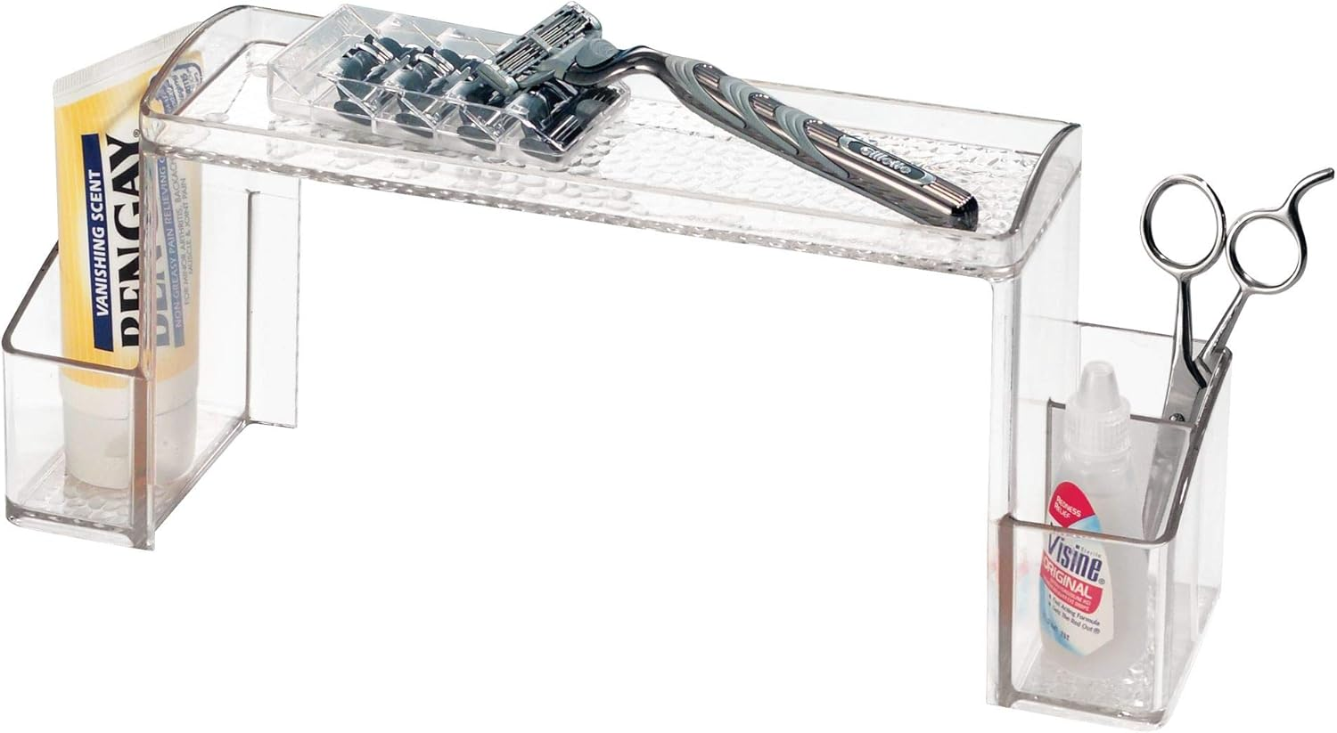 Interdesign Med+ - Makeup and Medicine Cabinet High Rise Organizer - Clear - 12 X 3 X 5.25 Inches image number 6