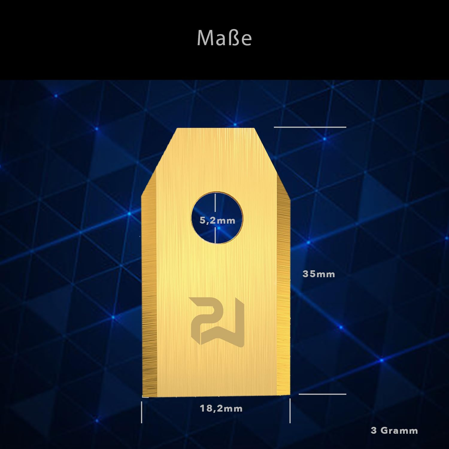 30 X Titanium Blades Longlife Suitable for All Husqvarna&reg; Automower&reg; / Gardena&reg; Robotic Lawnmower/Suitable for 105, 310, 315, 320, 420, 430X, R40I - (0.75 Mm) image number 6