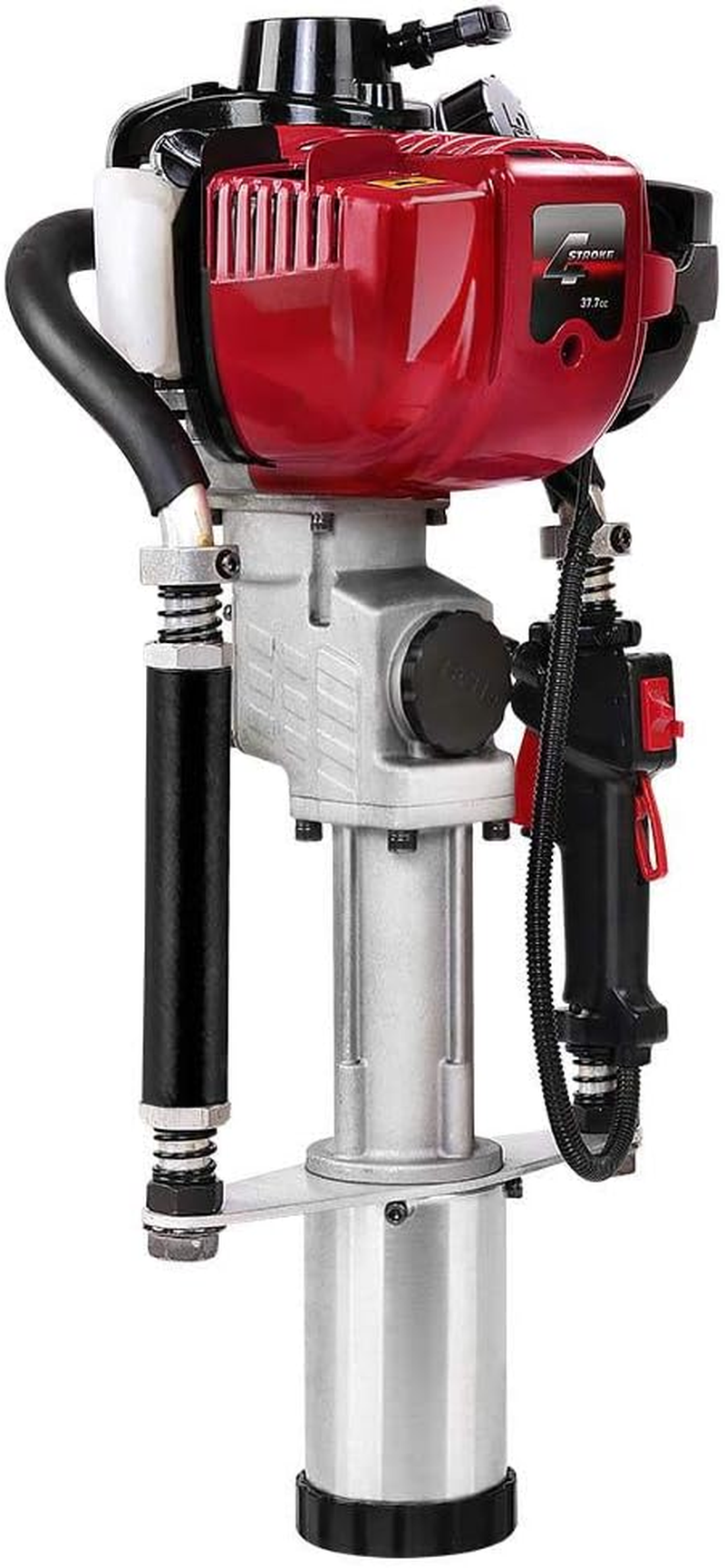 Giantz 37.7Cc 4 Strokes Petrol Post Driver, Power Pile Hole Digger Rammer Garden Fence Powered Hand Tools for Fencing Farming Construction, 3 Star Pickets Recoil Starting System image number 4