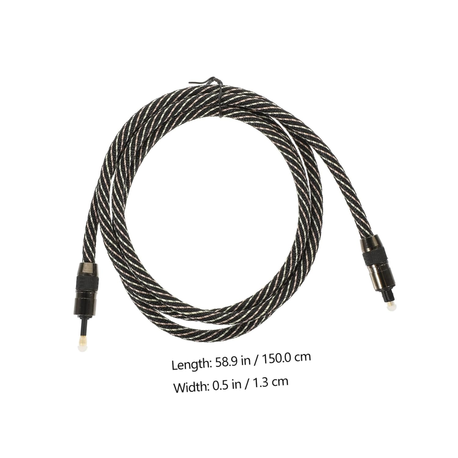 Digital Optical Audio Cable 1.5M Fiber Male to Male Cord for Sound Bar and Tv High-End Square round Connector Home Theater Audio Cable for Australian Users image number 4