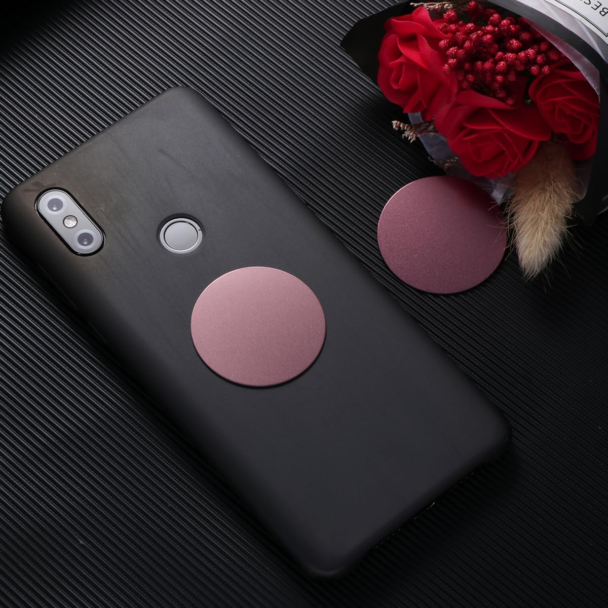 Angoily Metal Plate for Cell Phone, 30Pcs round Car Mount Magnet Holder with Strong Adhesive Sticker, Cell Phone Holder Pink, Universal Metal Plate Kit image number 1