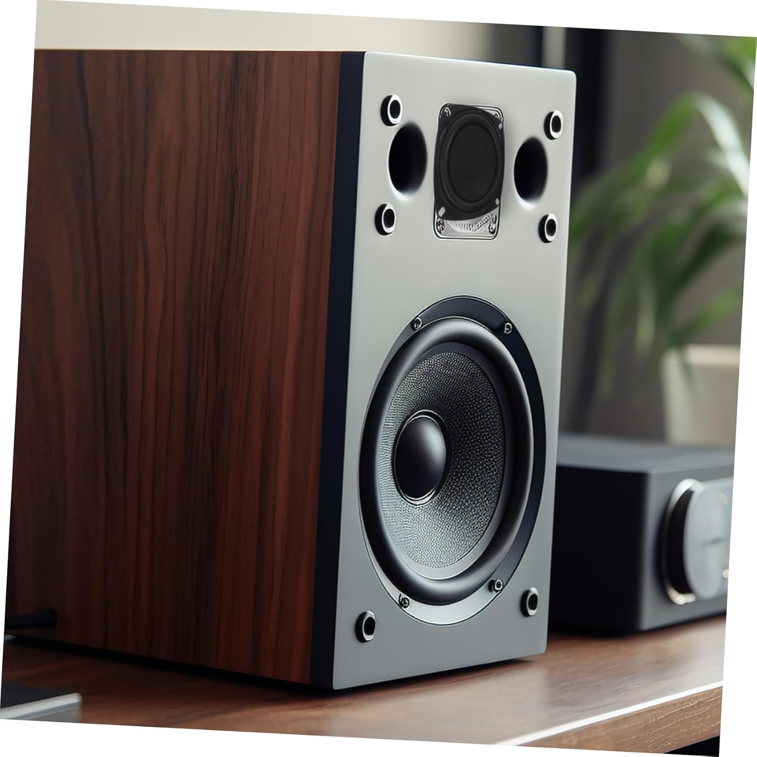 TIDTALEO 2PCS Loudspeaker Vibrating Membrane with Plastic Frame and Bass Diaphragm Plate for Woofer Replacement Enhanced Low Frequency Sound for Home and Mobile Audio image number 4