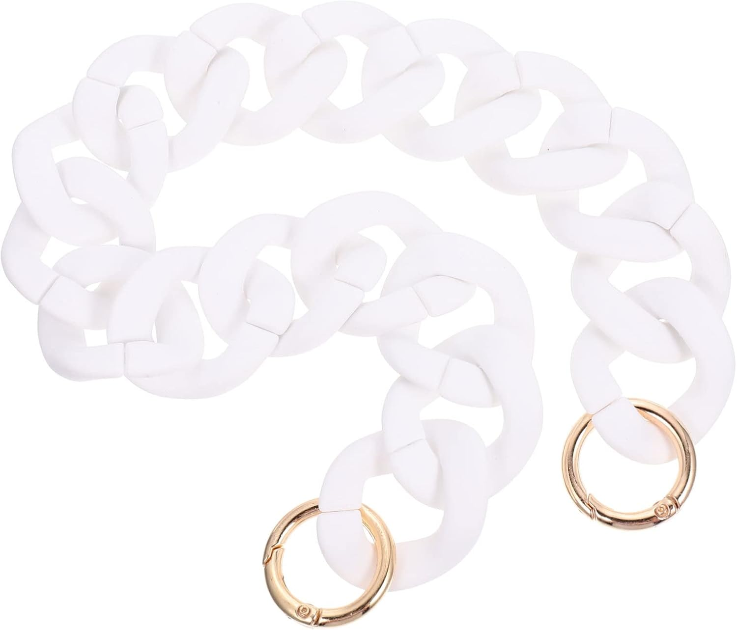 TEHAUX 4Pcs Handbag DIY Chain Purse Single Shoulder Bag Replacement Resin Chain for Vintage Handbag image number 3