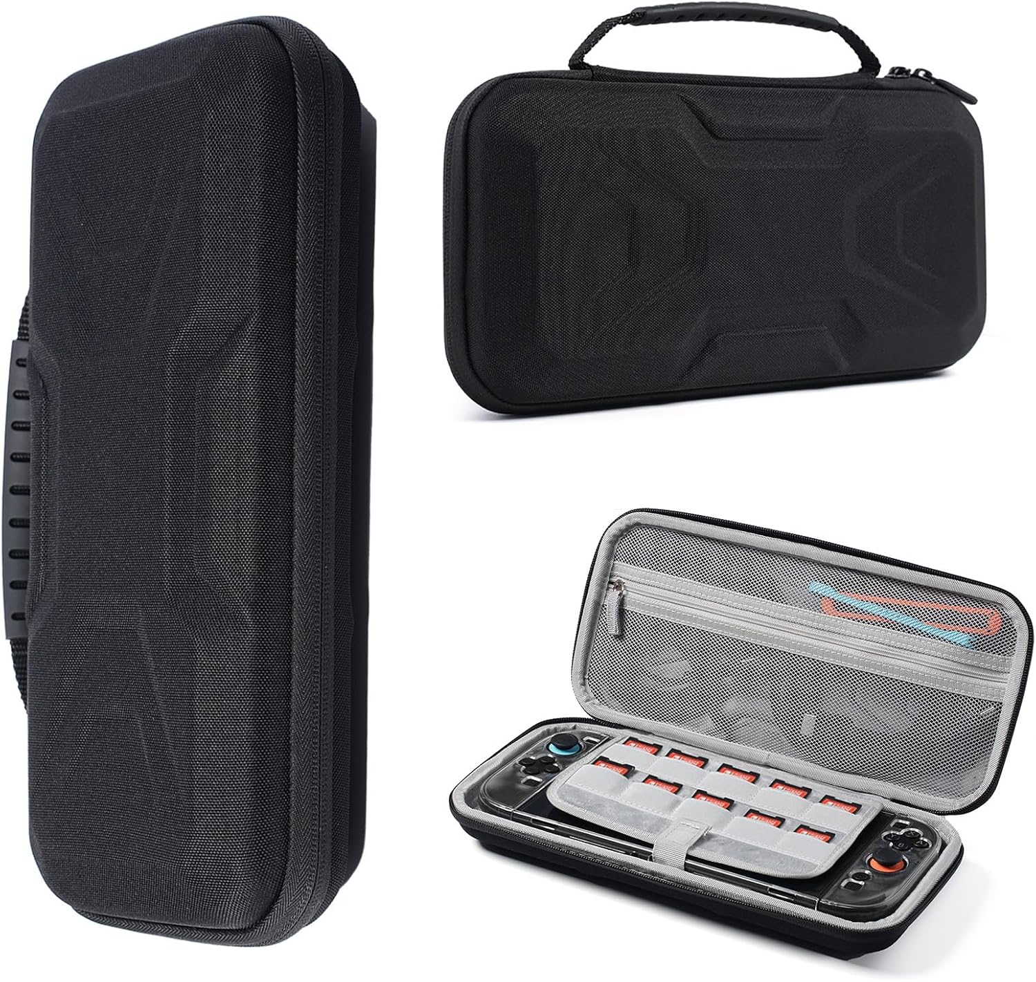 Protective Hard Travel Case for Nintendo Switch 2, Portable Storage Pouch with 10 Game Card Slots for 2025 NS2 Console and Accessories Carry Case (Black)