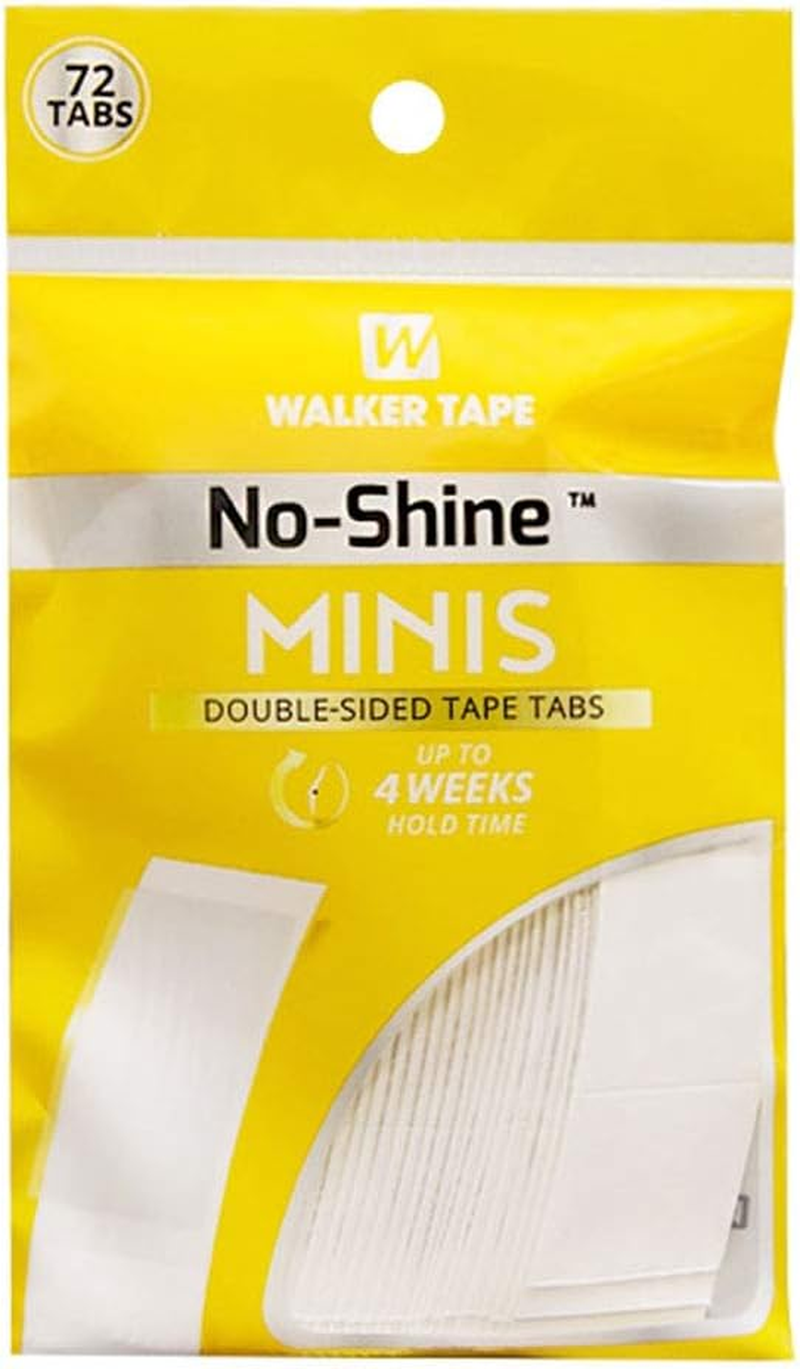 "No Shine MINIS" Double Sided Tapes Stickers Adhesive for Men Hair System Replacement Toupee Hair Extension Wig Bundles Hair Weave Closure Lace Frontal Contour C(72PCS X 1 Bag)