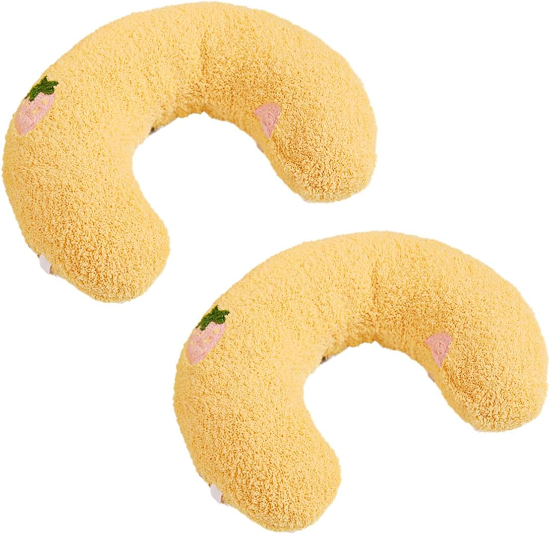 AIMALL 2PCS Pet Moon Pillow for Small Dogs and Cats | Soft Plush Sleeping Cushion | Cozy Neck Support Pillow for Pets | Comfortable Pet Bed Accessory